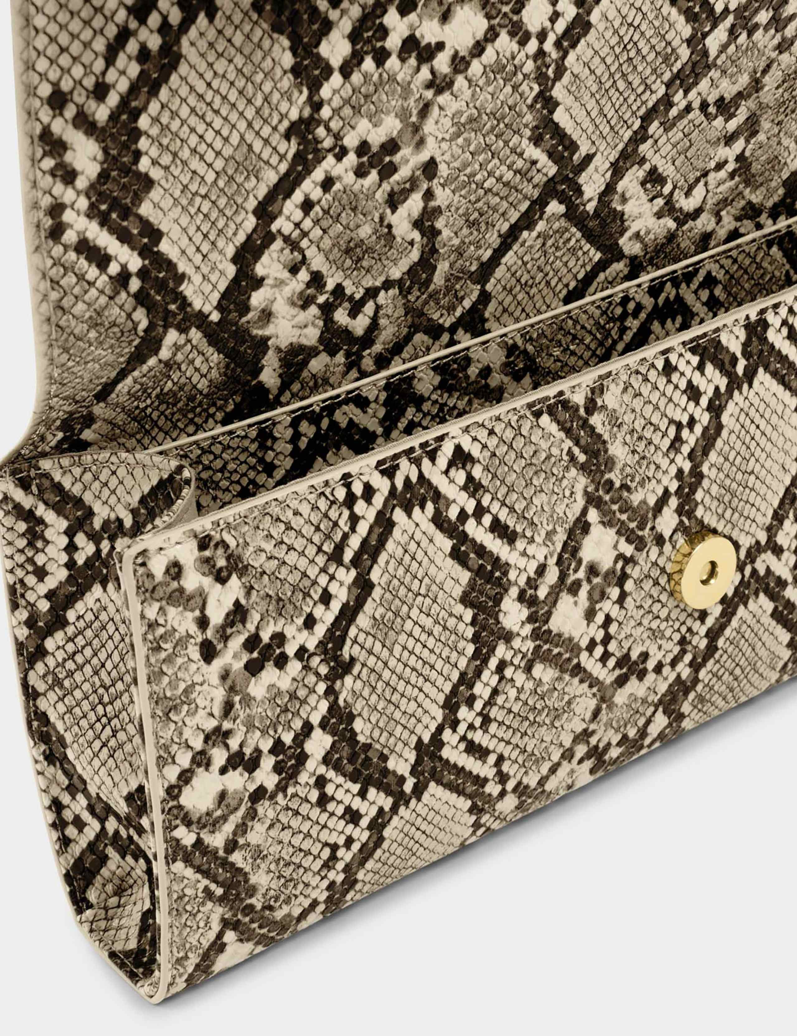 Snake Effect Clutch Bag 4 of 4