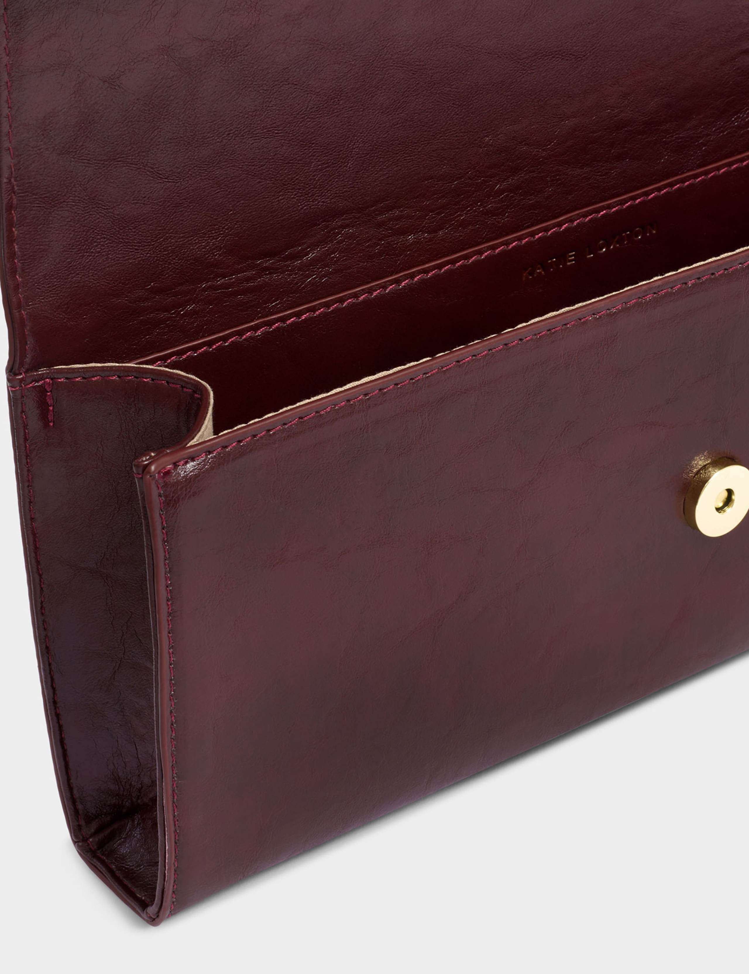 Faux Leather Top Handle Clutch Bag 5 of 5