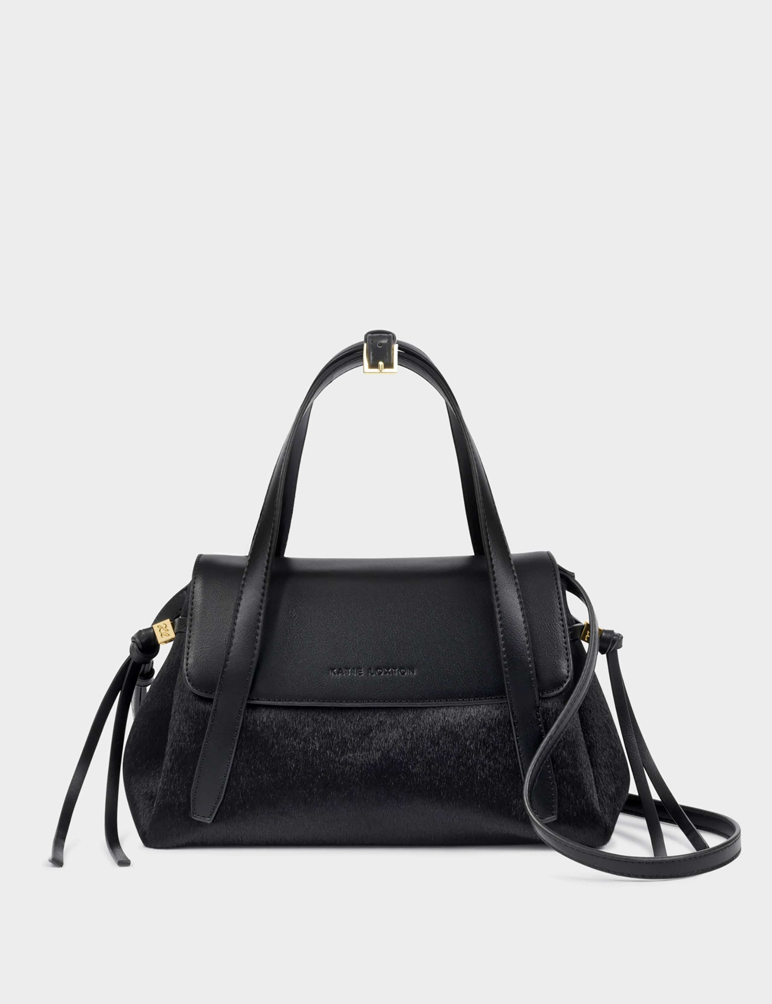 Faux Pony Top Handle Cross Body Grab 3 of 5