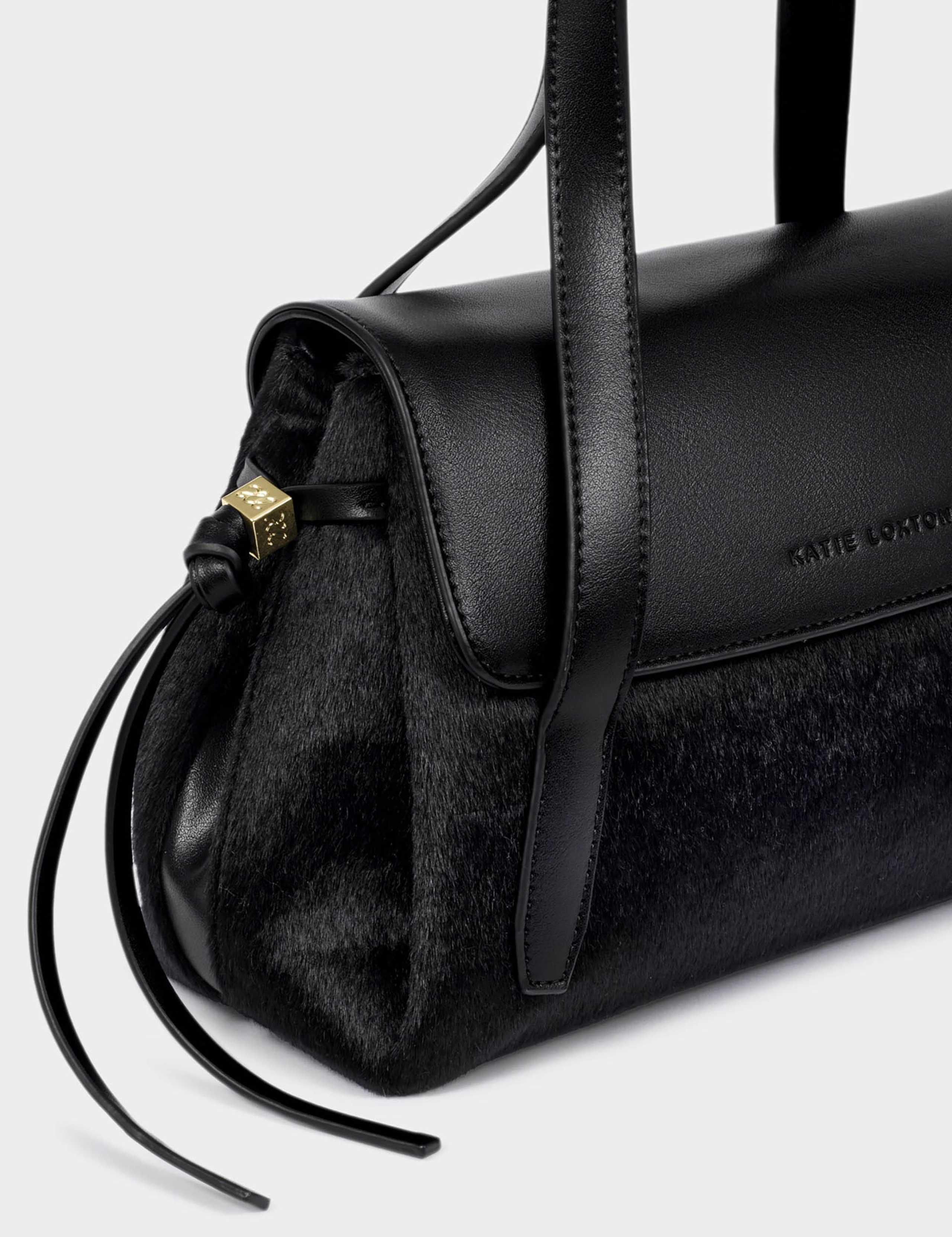 Faux Pony Top Handle Cross Body Grab 4 of 5