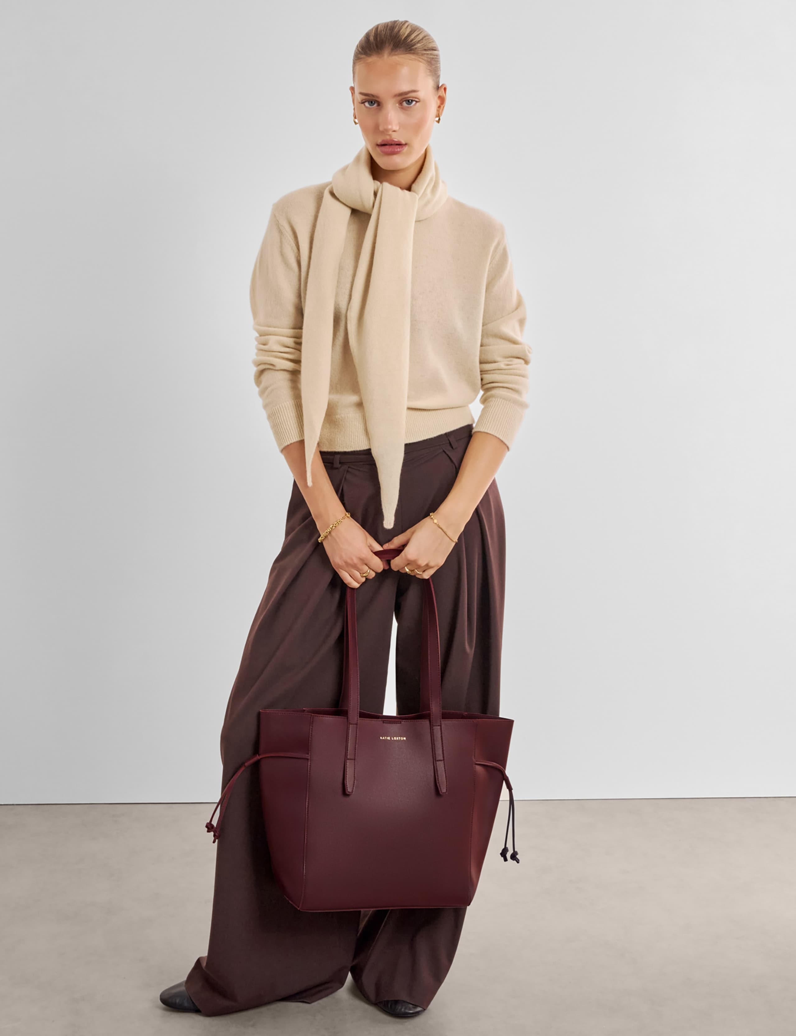Faux Leather Tote Bag 2 of 6