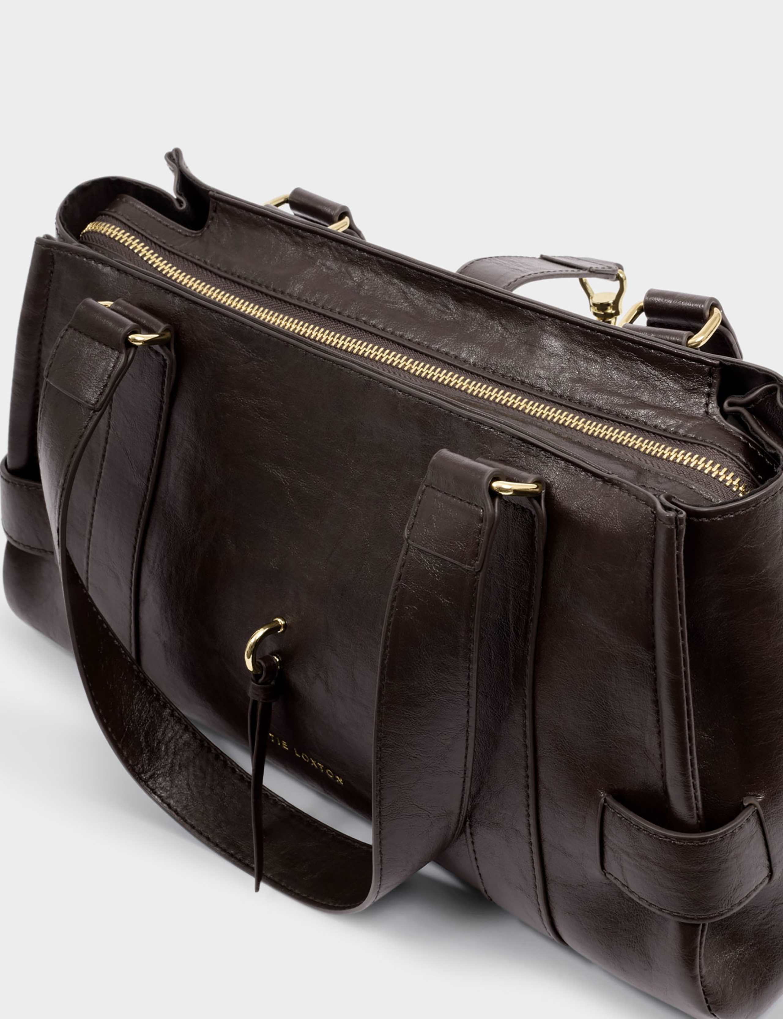 Faux Leather Shoulder Bag 4 of 6