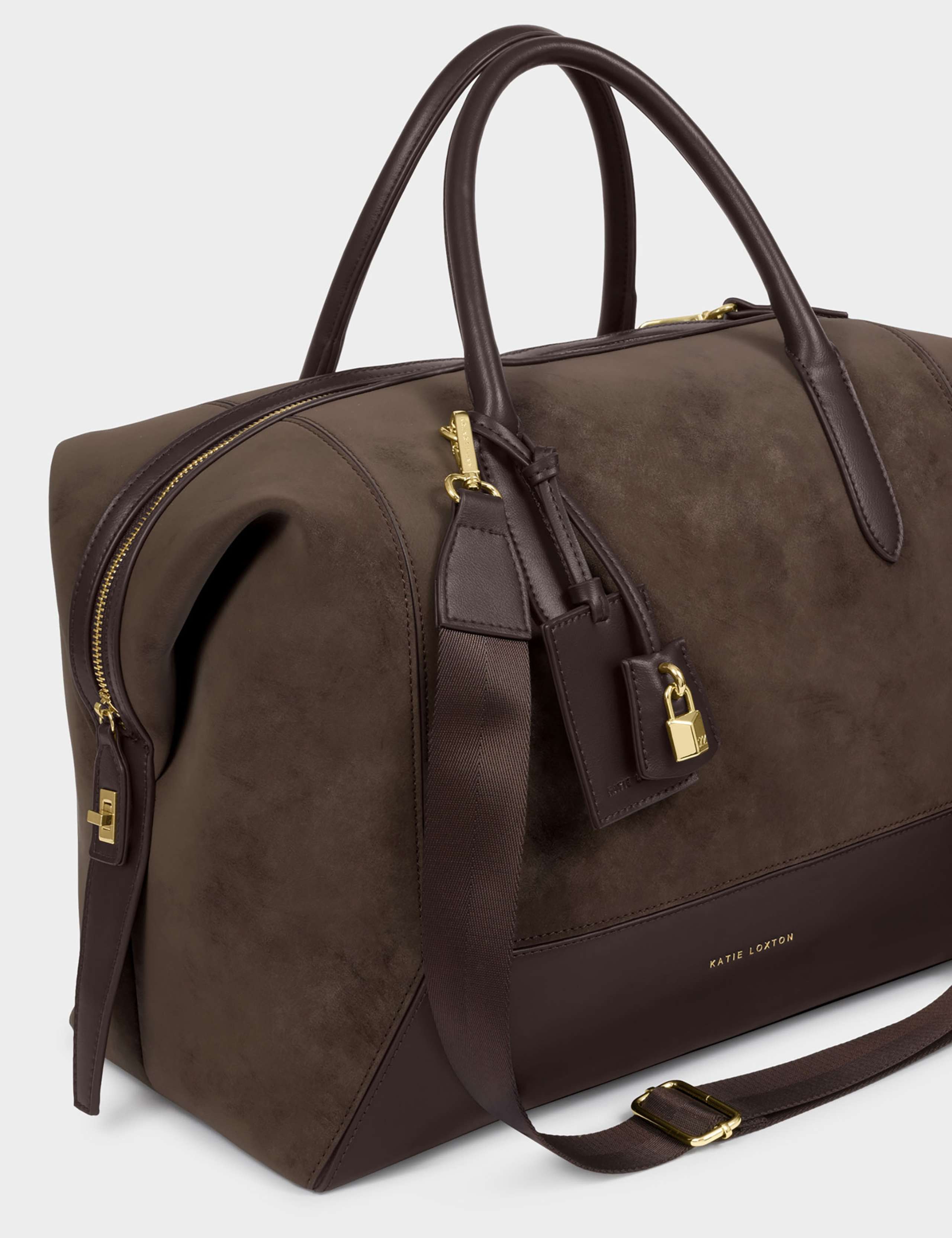 Faux Suede Weekend Bag 4 of 6