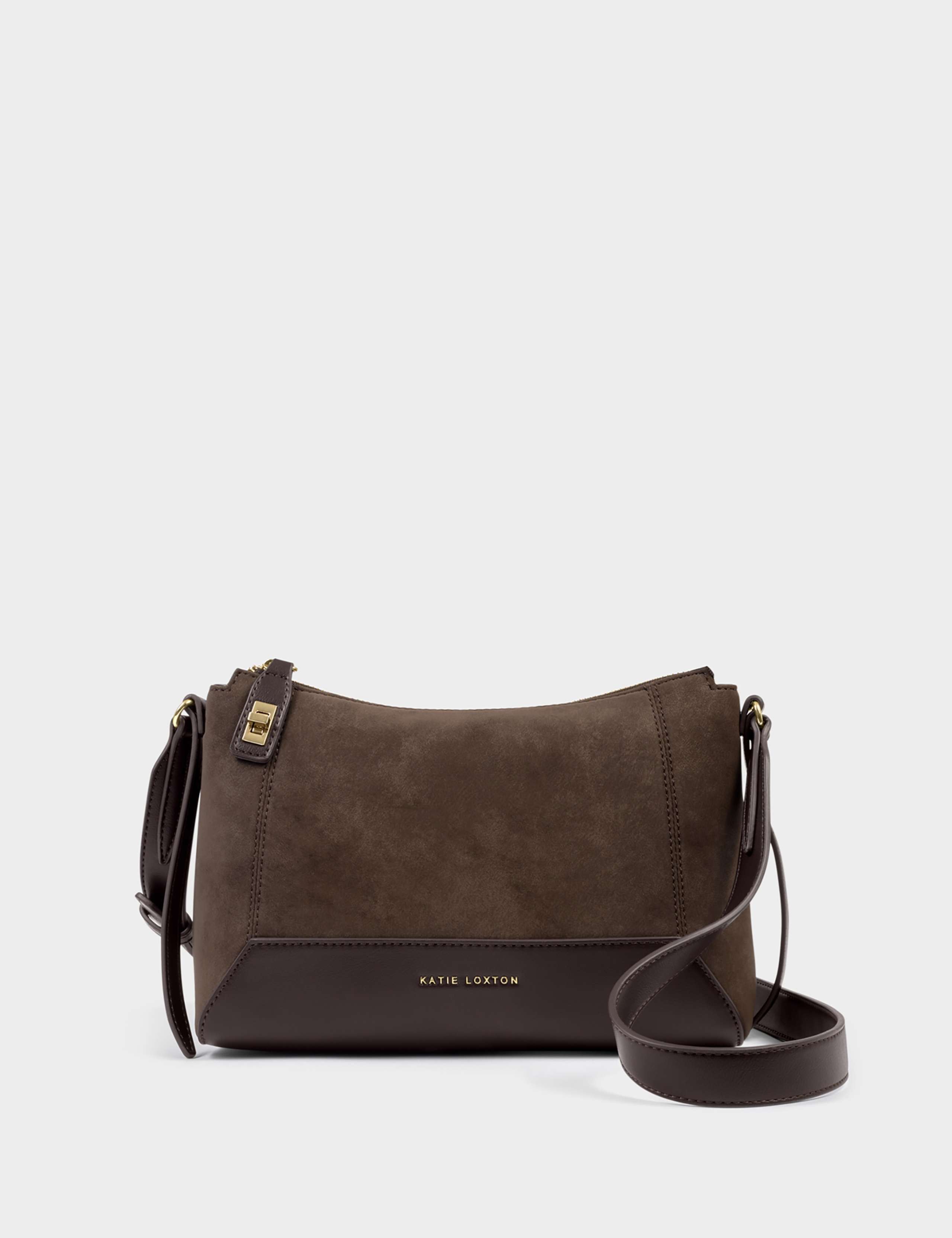 Faux Suede Cross Body Bag 3 of 5