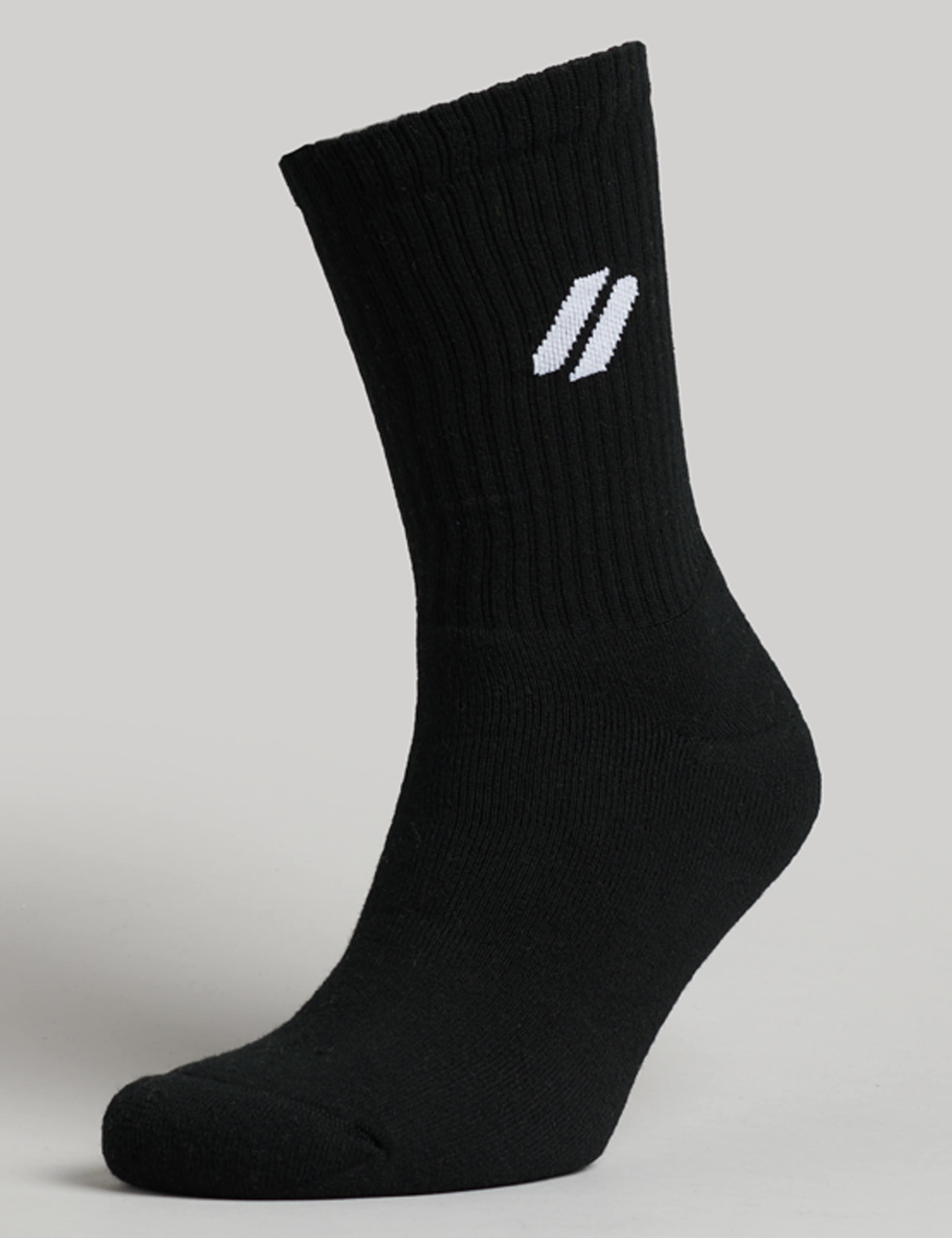 3 Pack Logo Embroidered Sports Socks 4 of 4