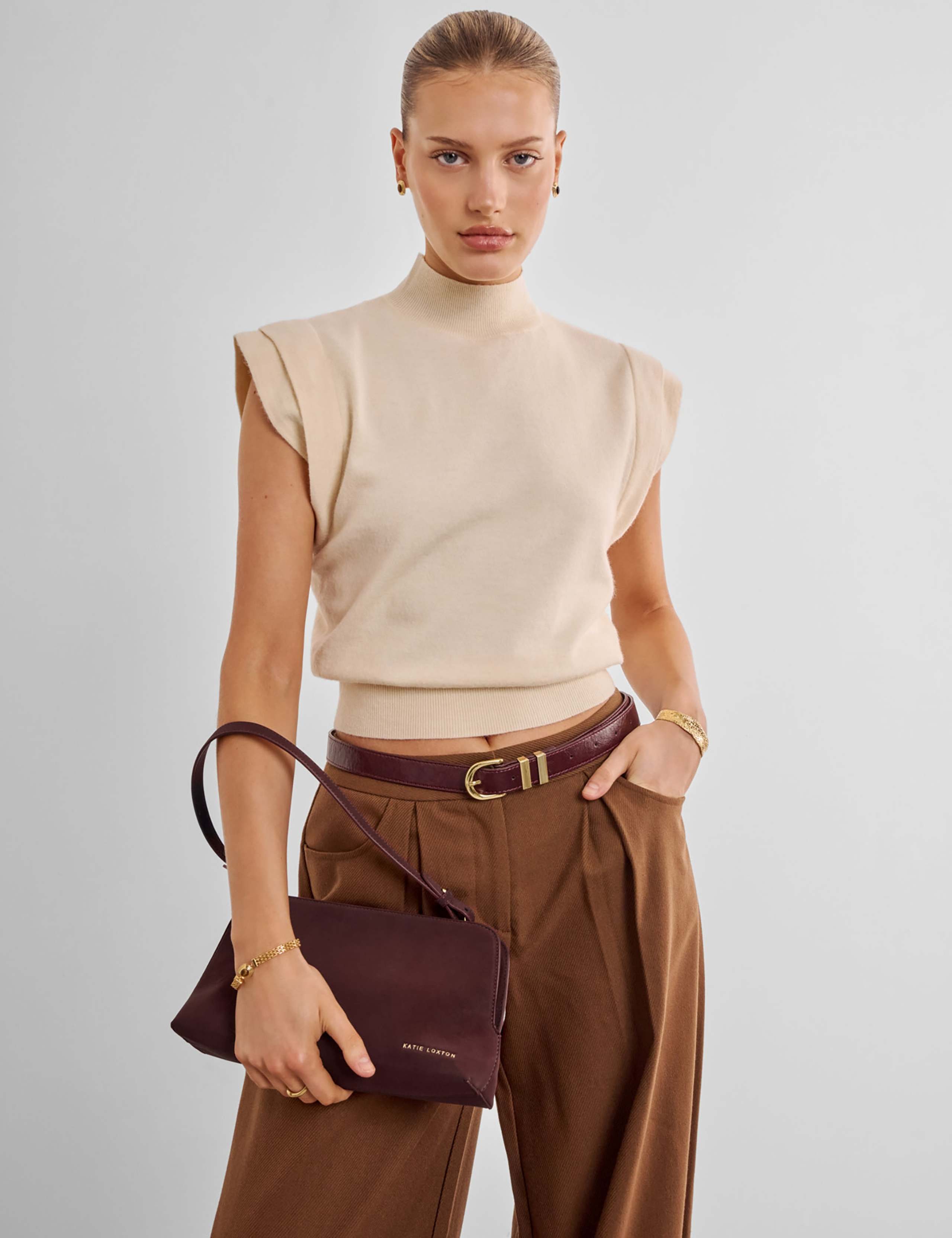 Faux Suede Shoulder Bag 2 of 6