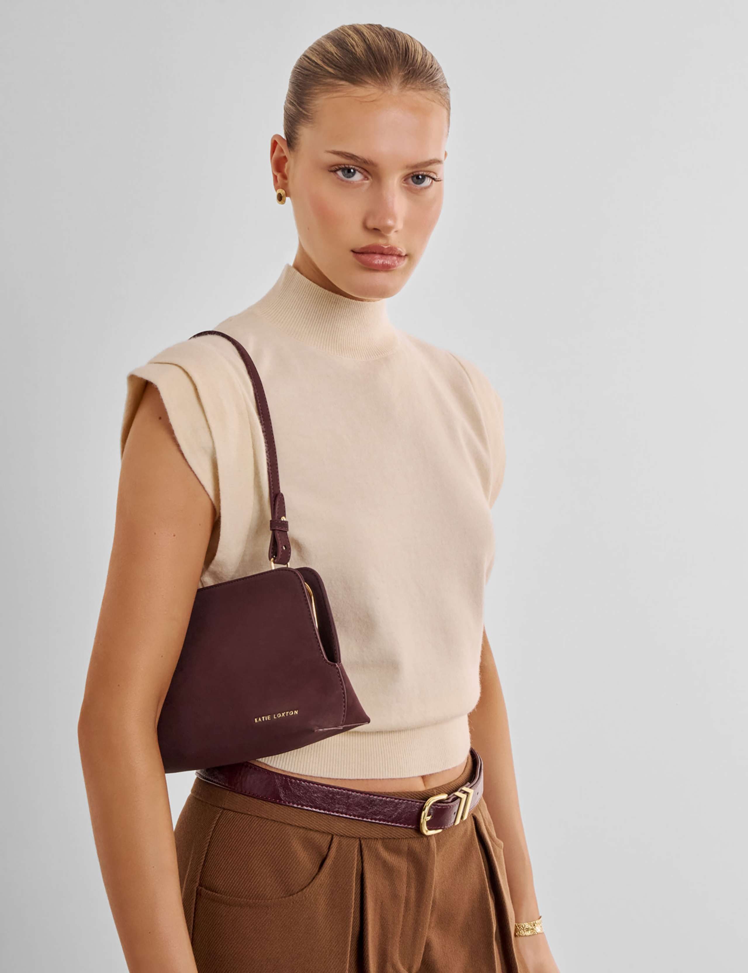 Faux Suede Shoulder Bag 3 of 6