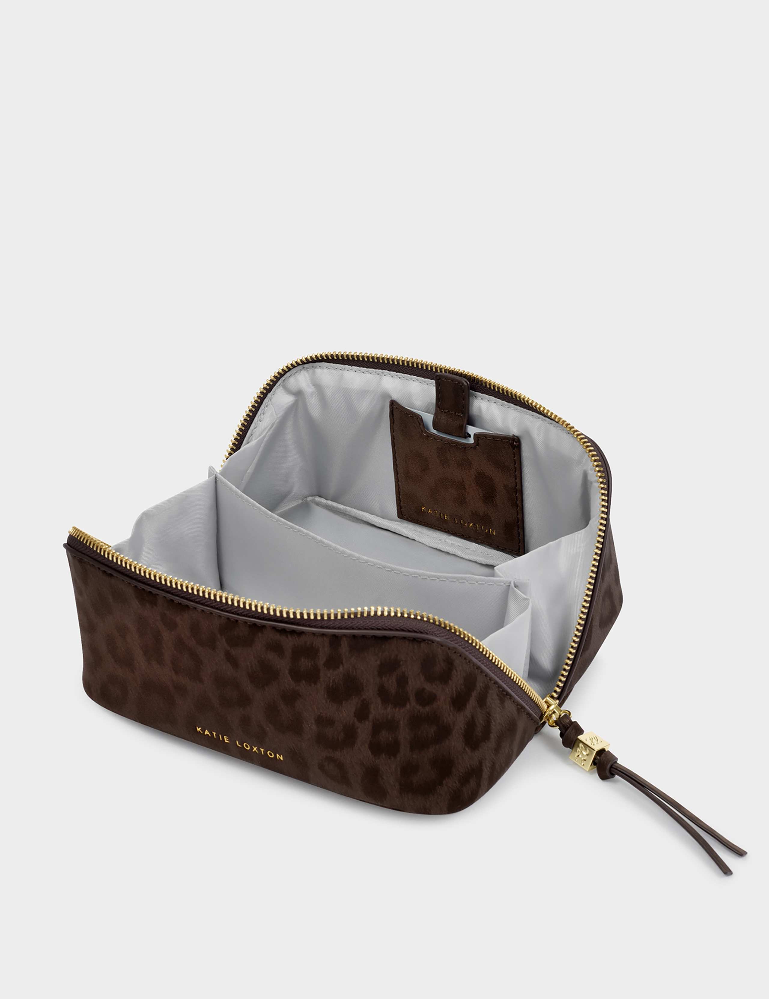 Faux Leather Leopard Fold-Out Makeup Bag 2 of 4