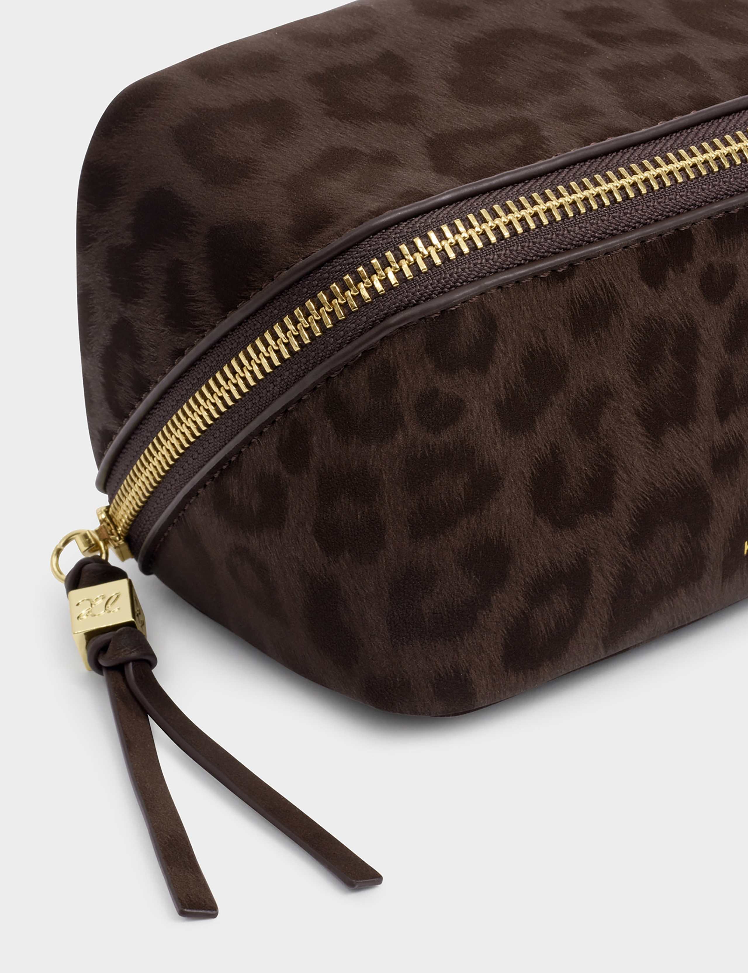 Faux Leather Leopard Fold-Out Makeup Bag 3 of 4