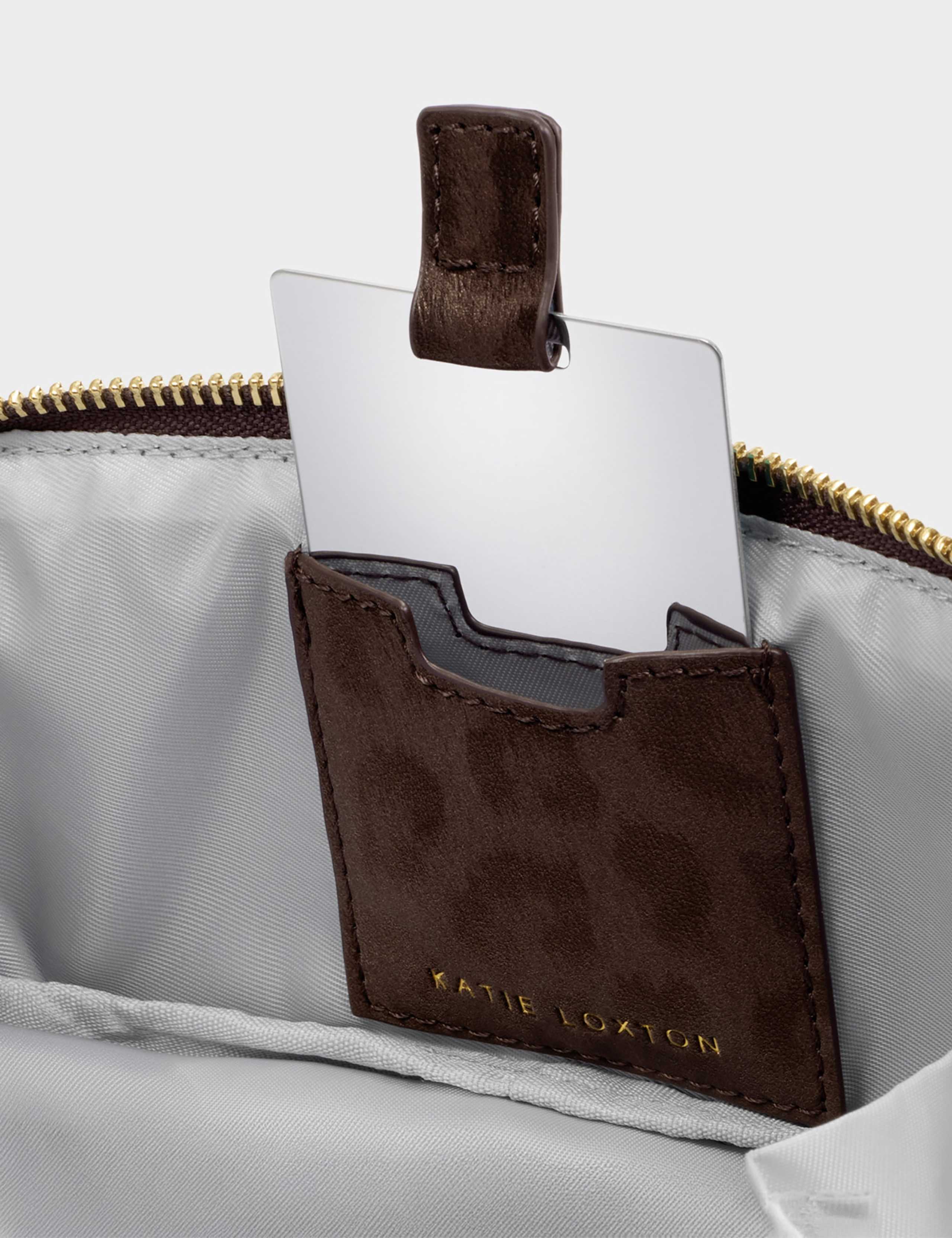 Faux Leather Leopard Fold-Out Makeup Bag 4 of 4