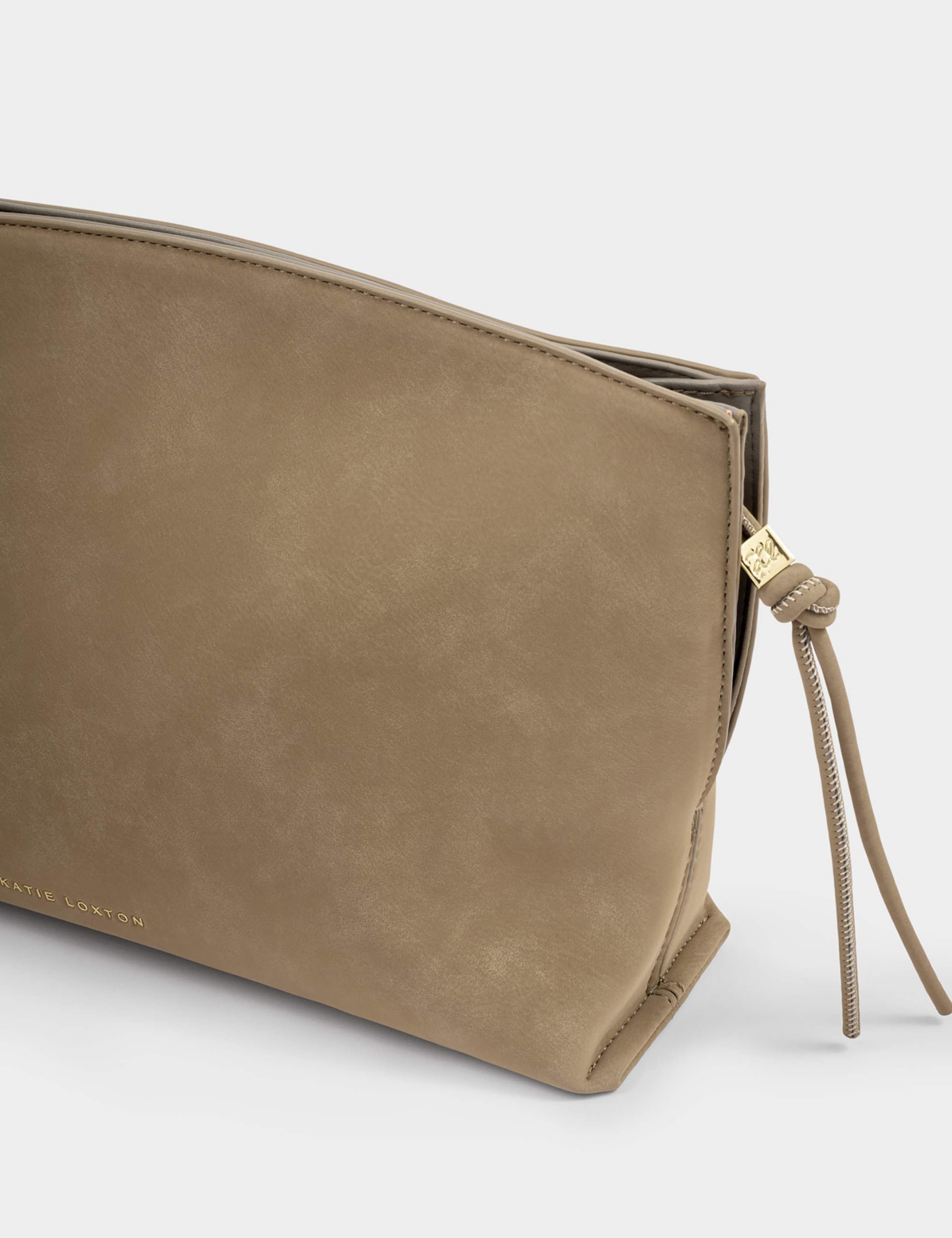 Faux Suede Underarm Clutch Bag 4 of 5