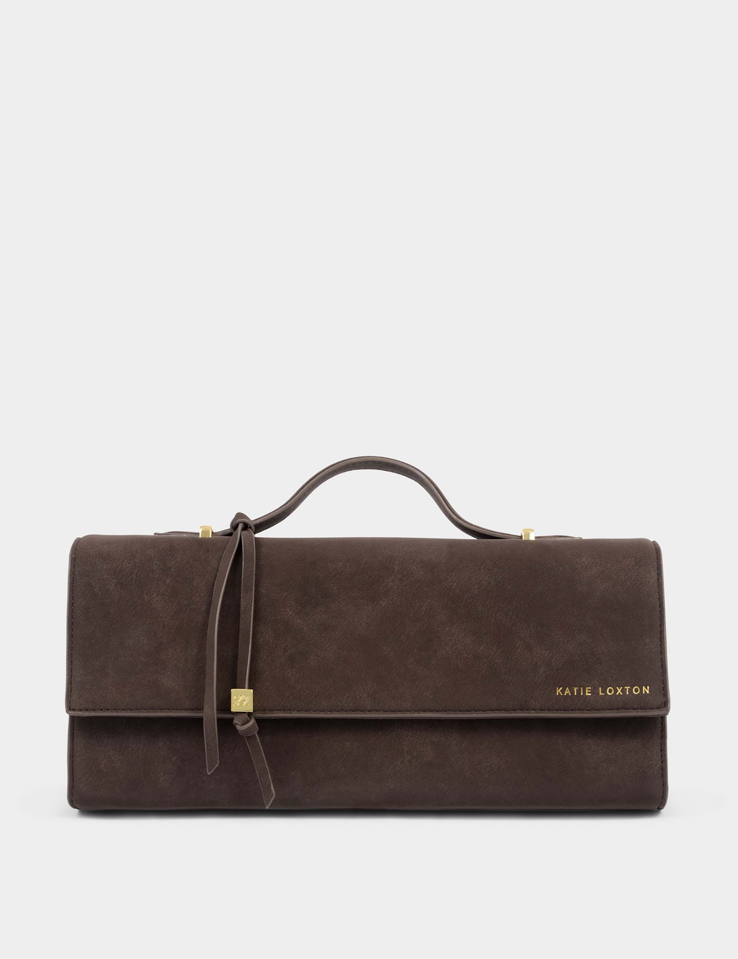Faux Suede Clutch Bag 3 of 5