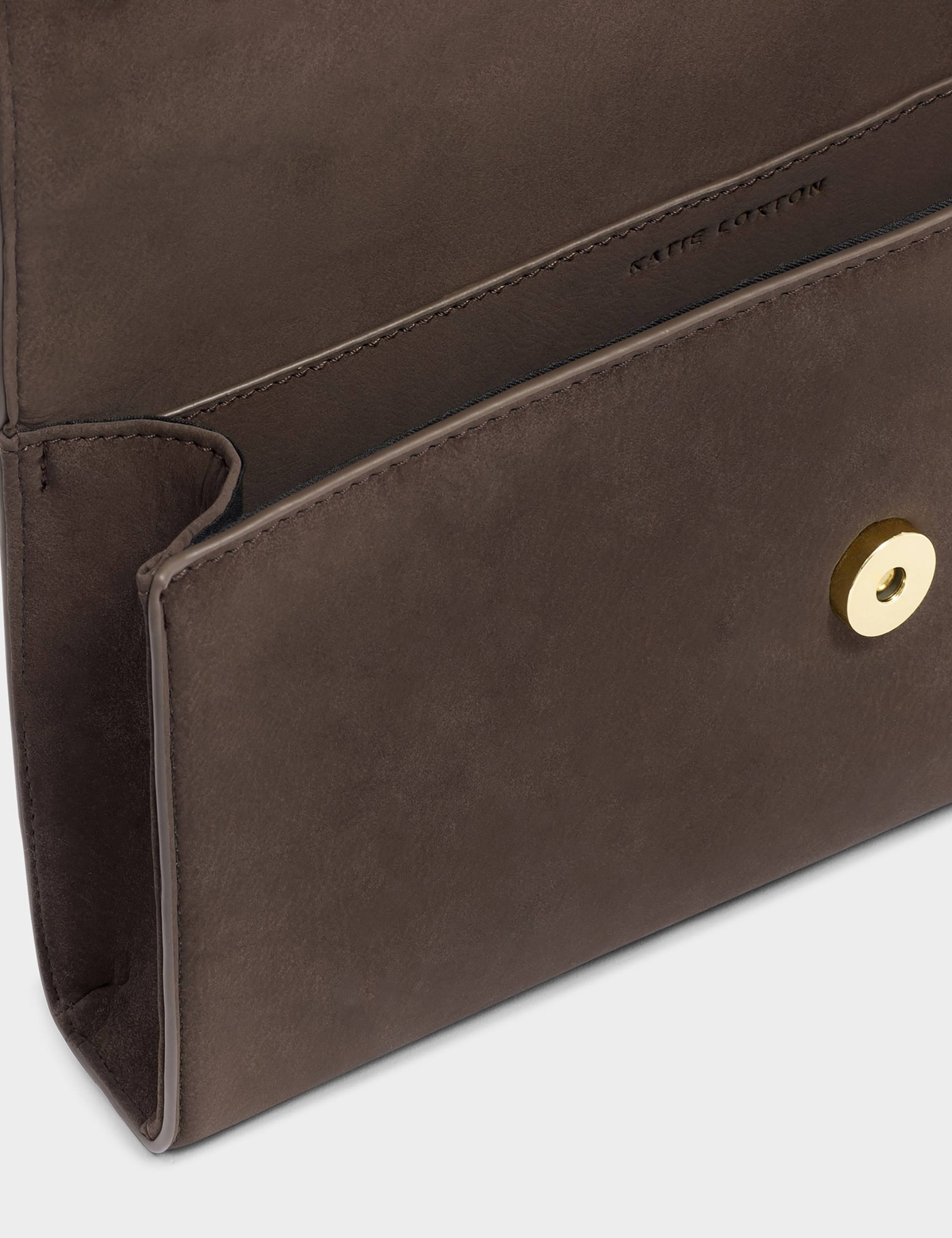Faux Suede Clutch Bag 5 of 5