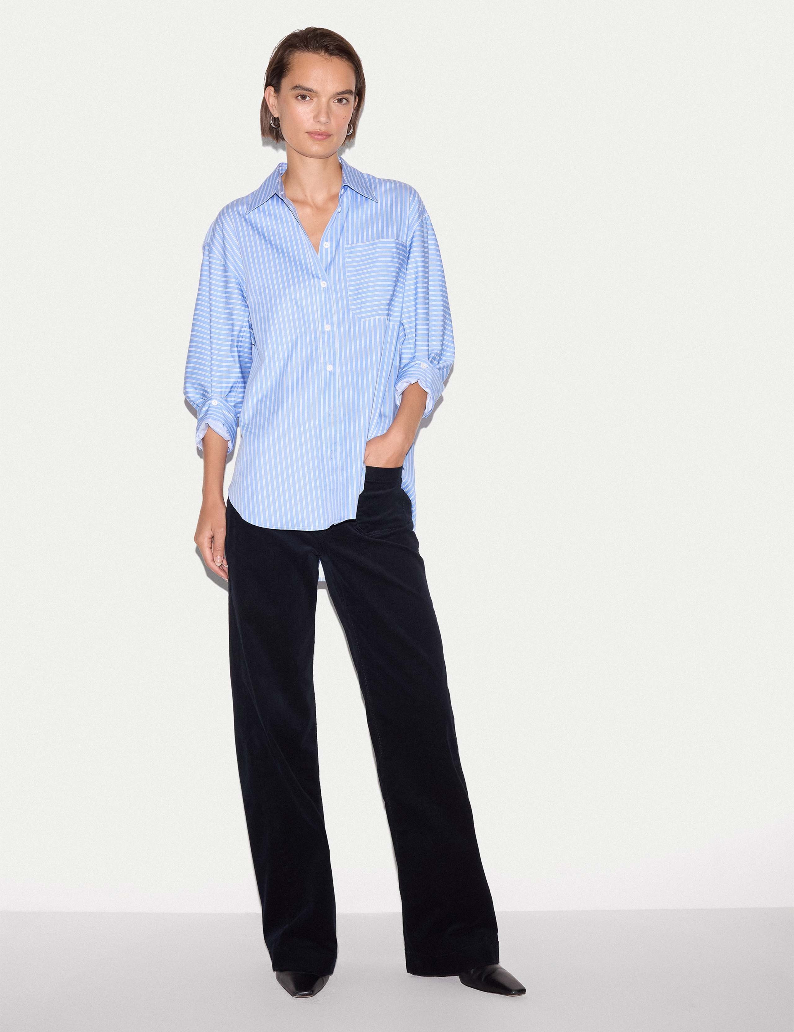 Pure Cotton Striped Oversized Shirt 4 of 4