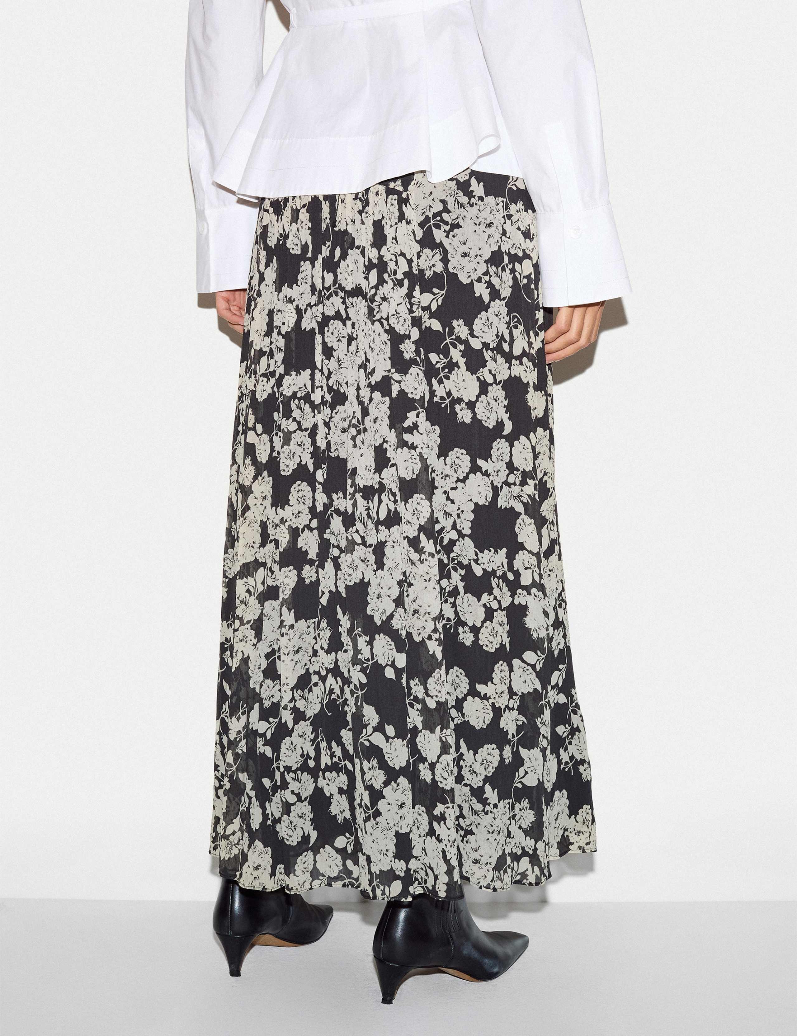 Floral Midi Slip Skirt 3 of 5