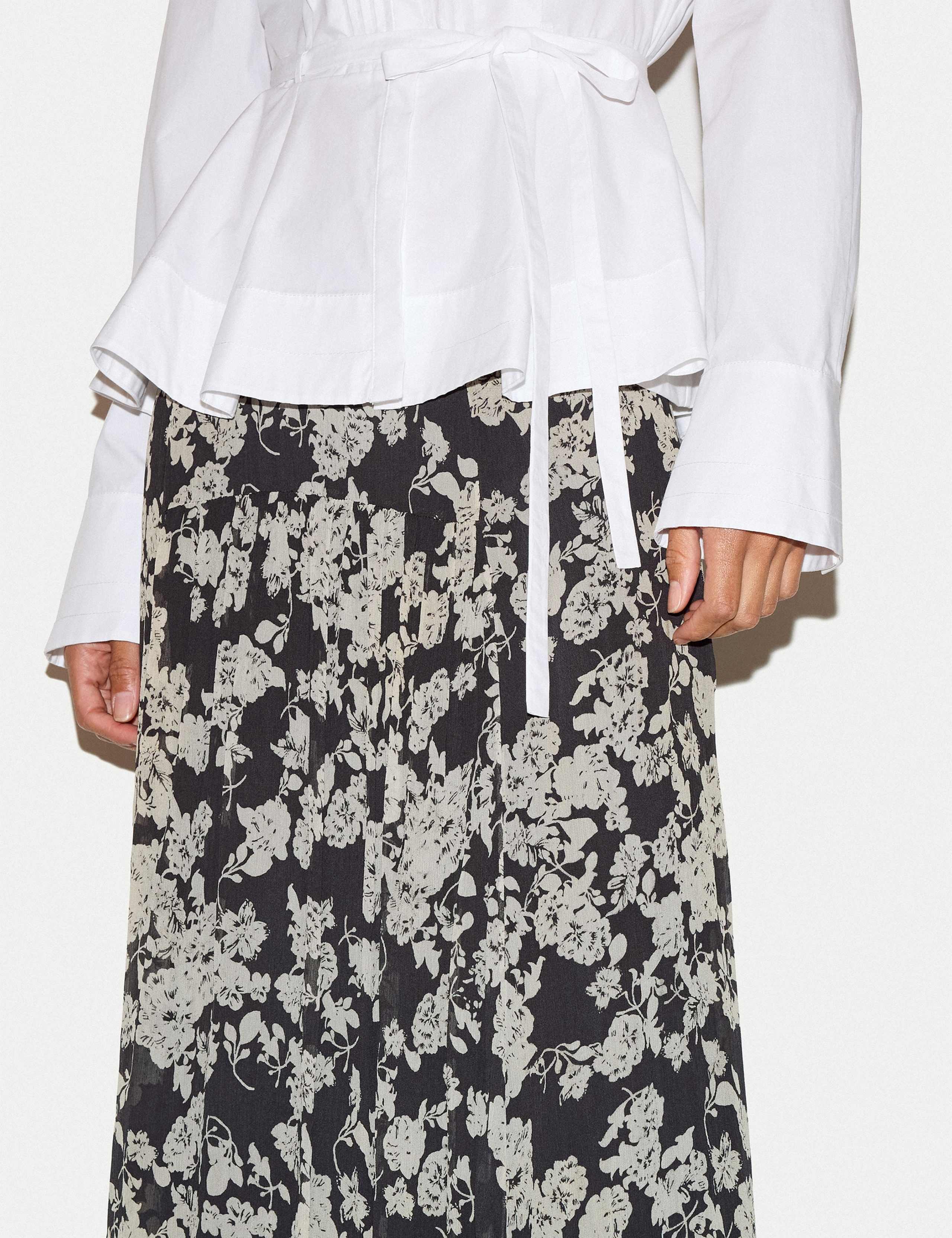 Floral Midi Slip Skirt 5 of 5