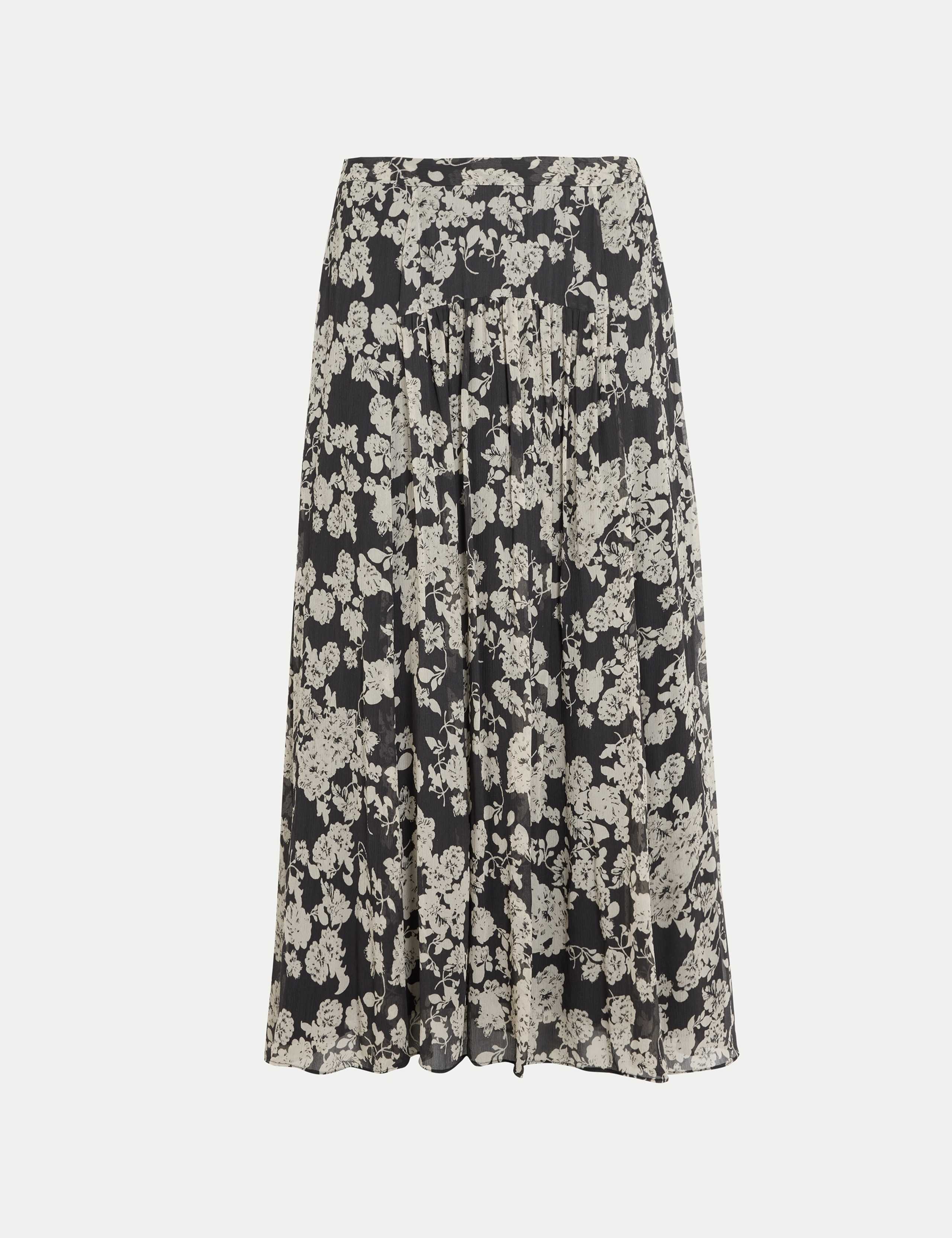 Floral Midi Slip Skirt 2 of 5