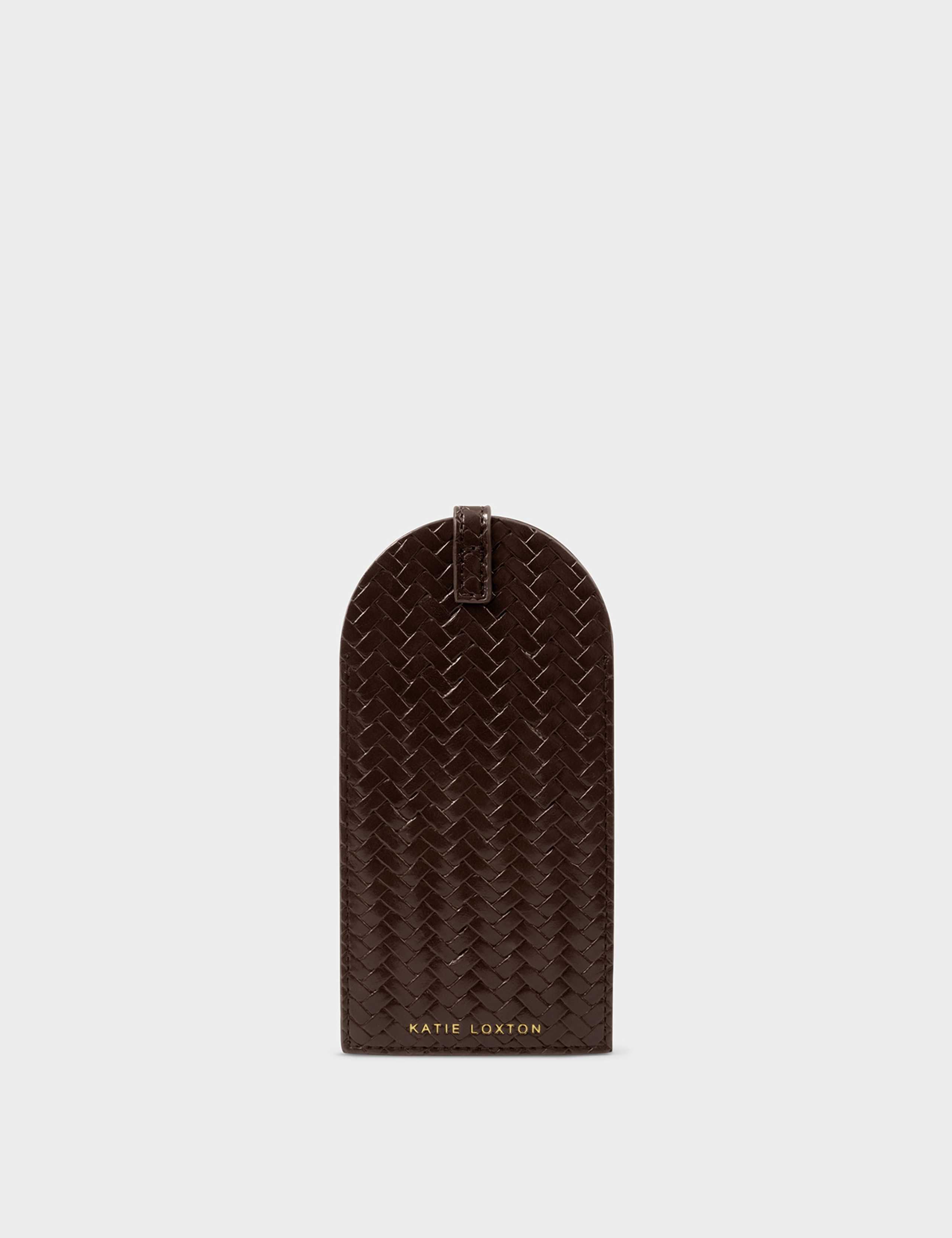 Faux Leather Woven Glasses Sleeve 3 of 5