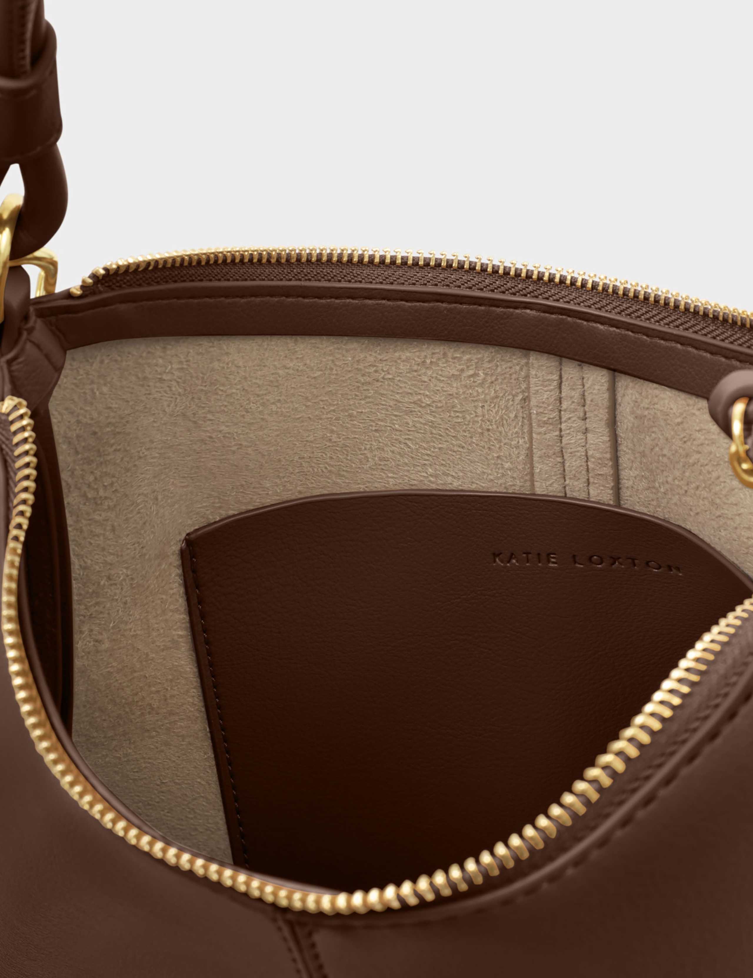 Faux Leather Shoulder Cross Body Grab Bag 6 of 7
