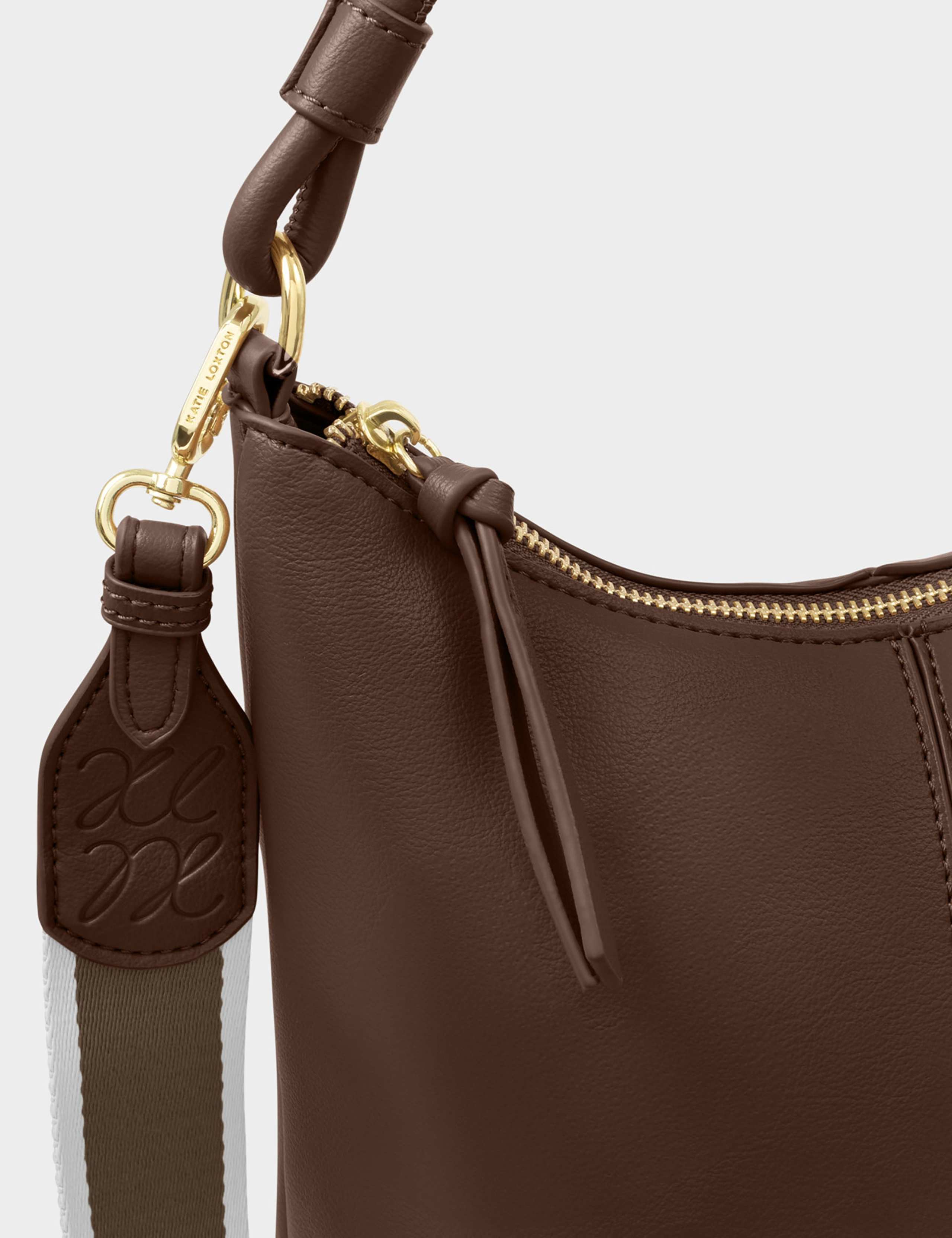 Faux Leather Shoulder Cross Body Grab Bag 7 of 7