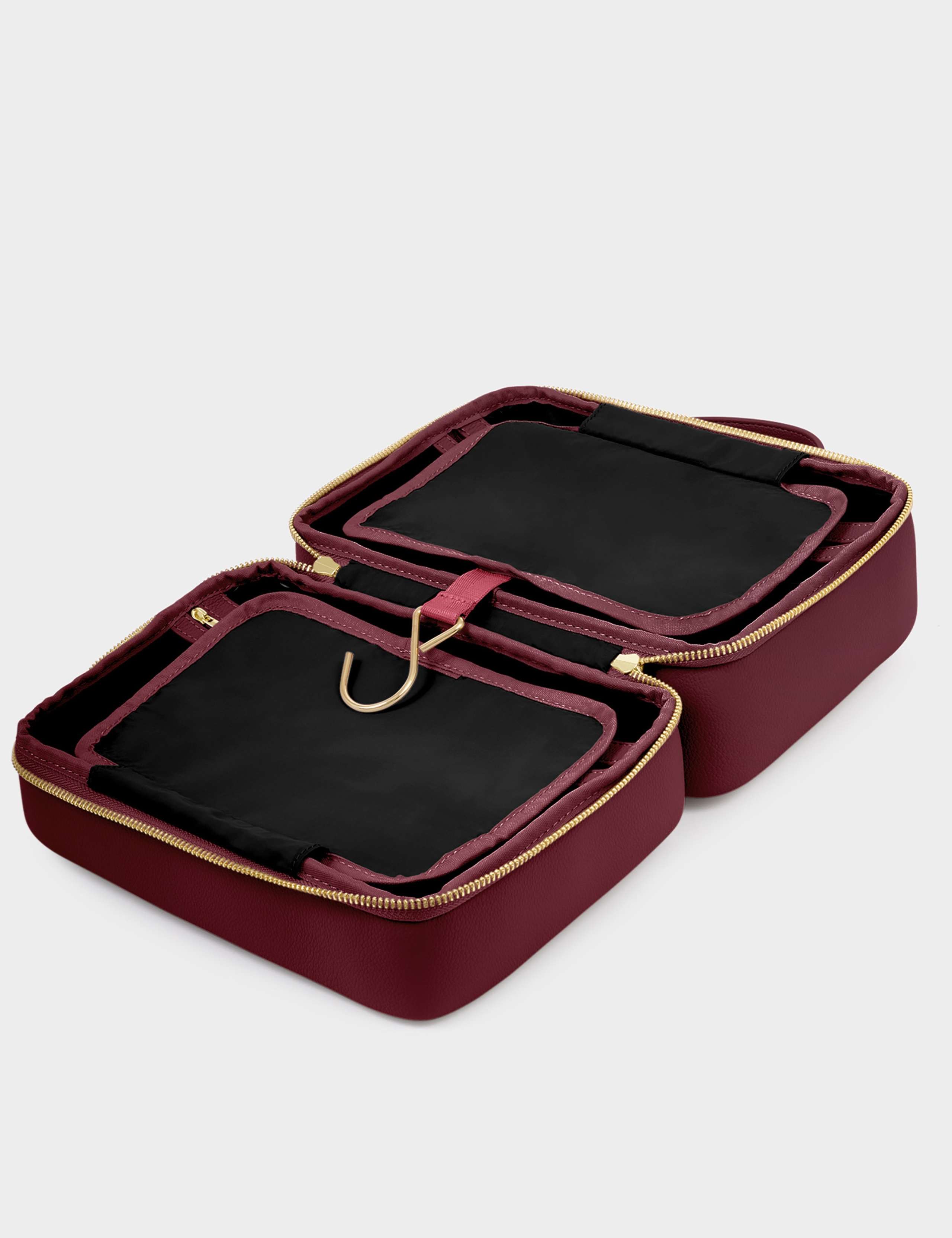 Faux Leather Hanging Makeup & Wash Bag 3 of 7