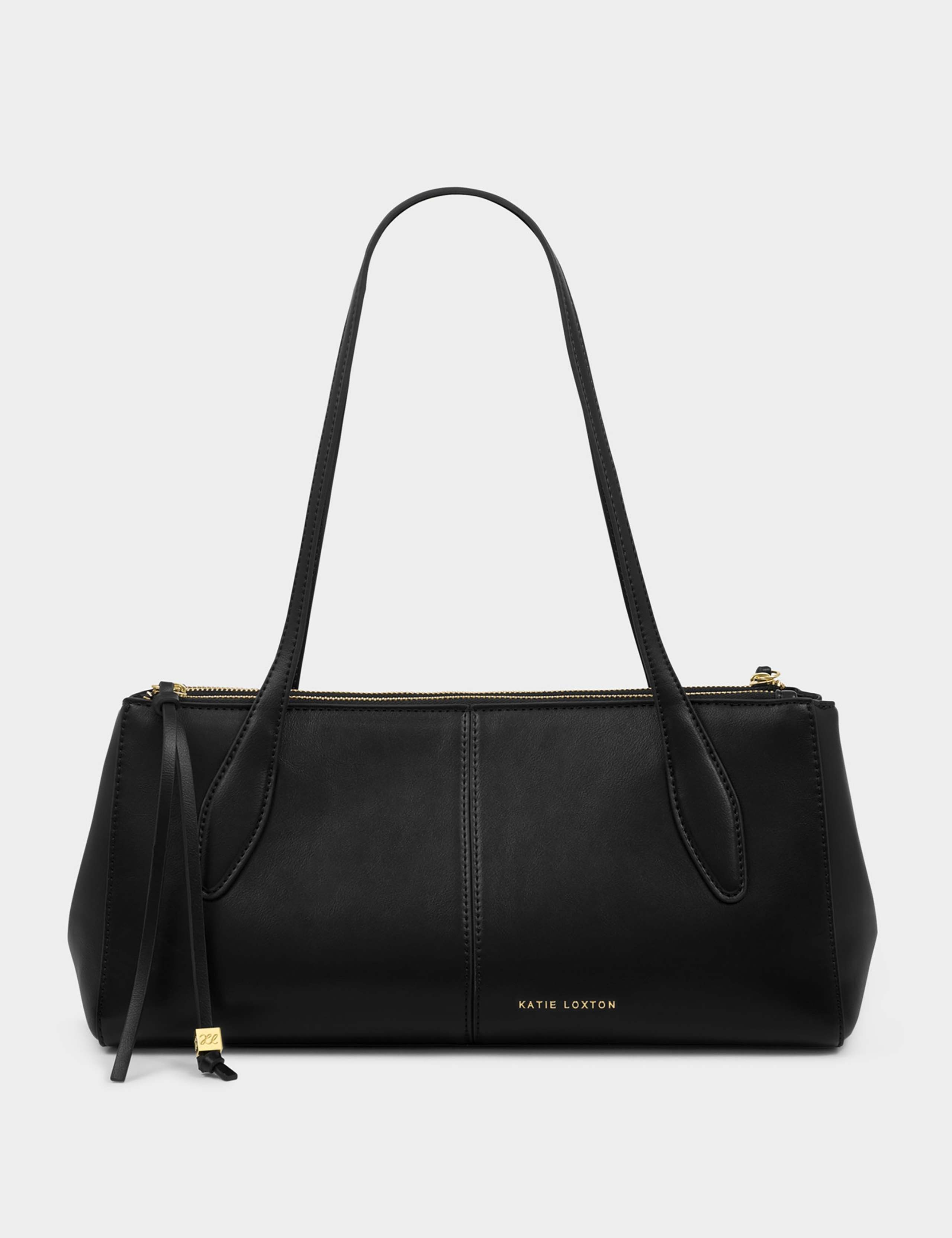 Faux Leather Structured Shoulder Bag 3 of 5