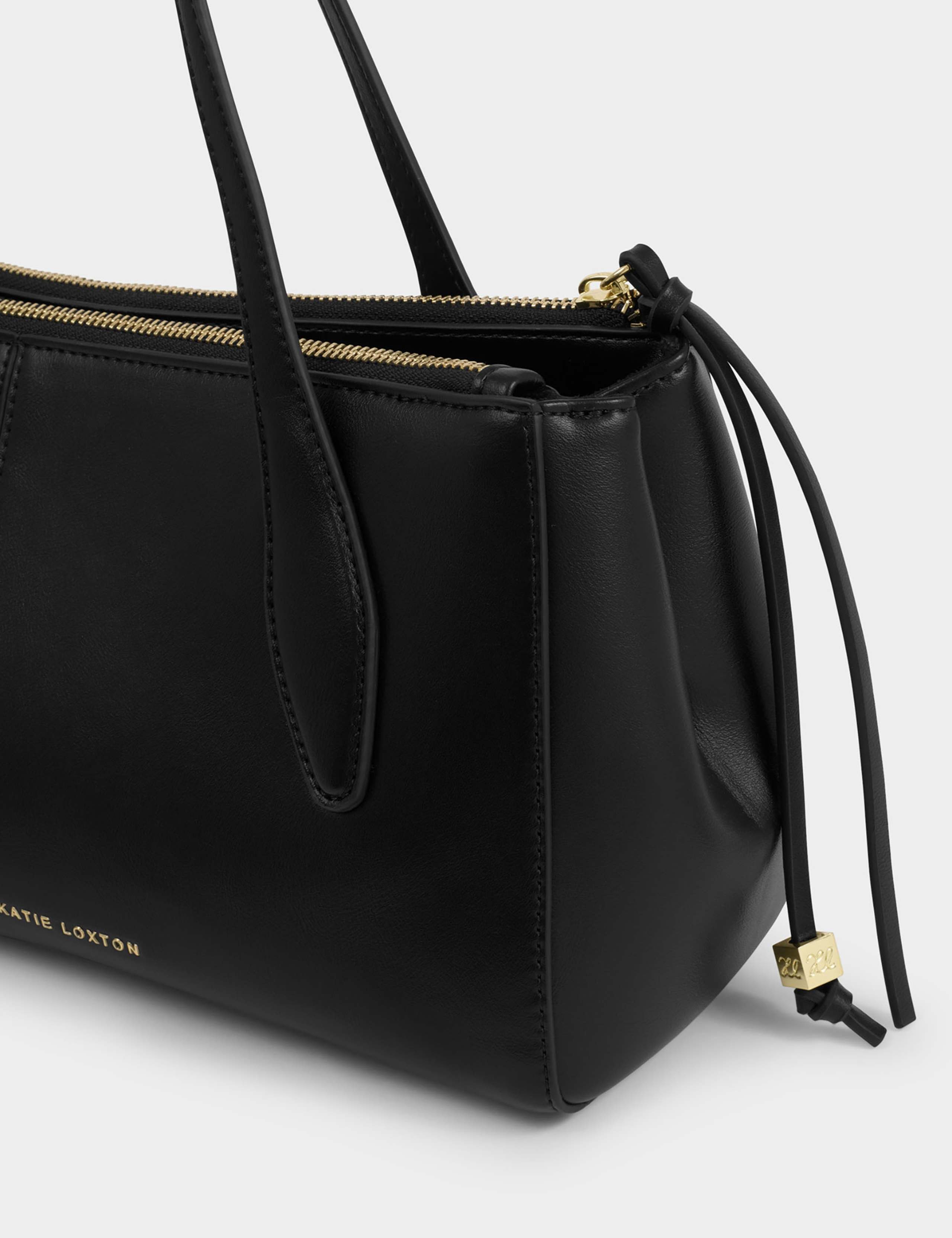 Faux Leather Structured Shoulder Bag 5 of 5