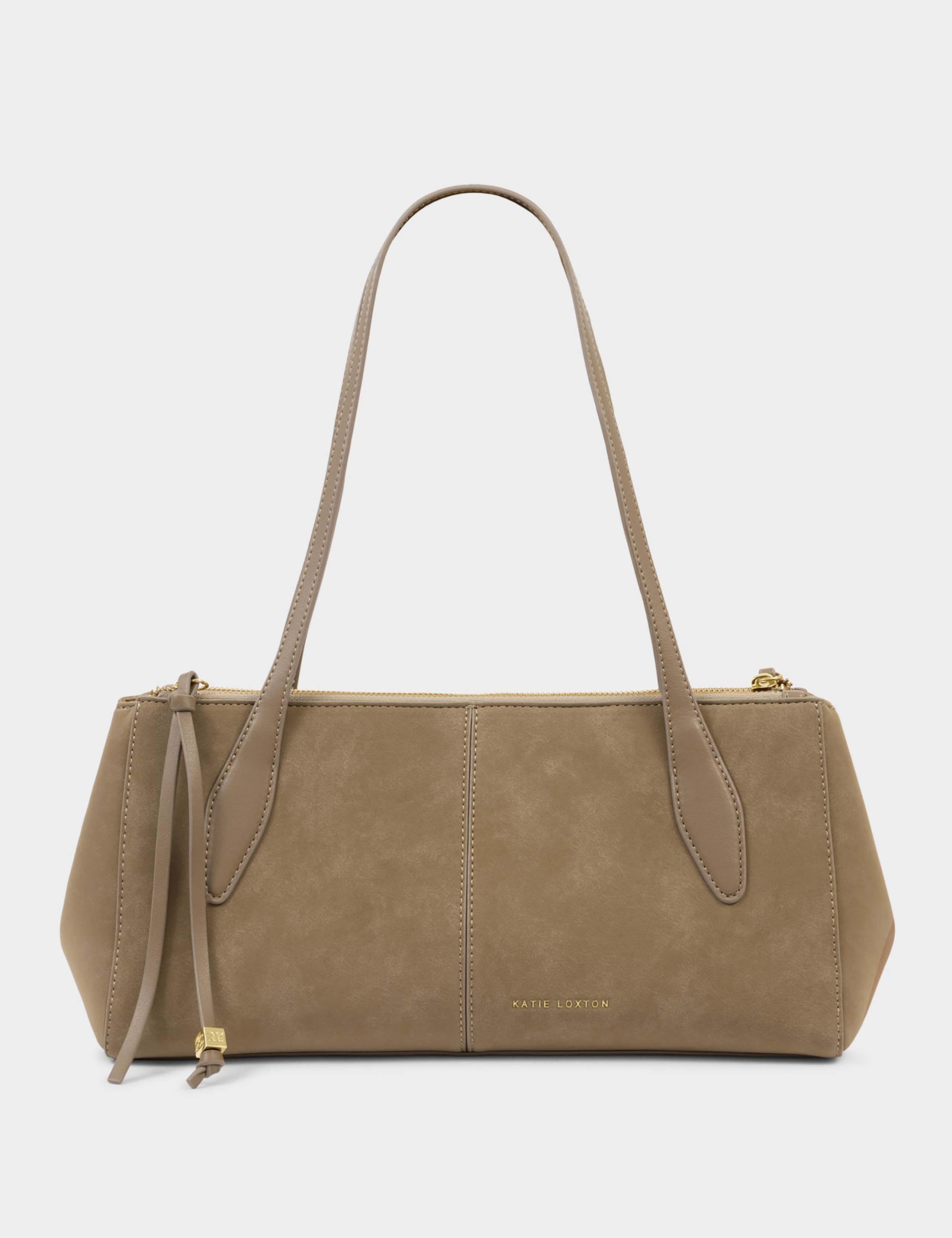 Faux Suede Structured Shoulder Bag 3 of 5