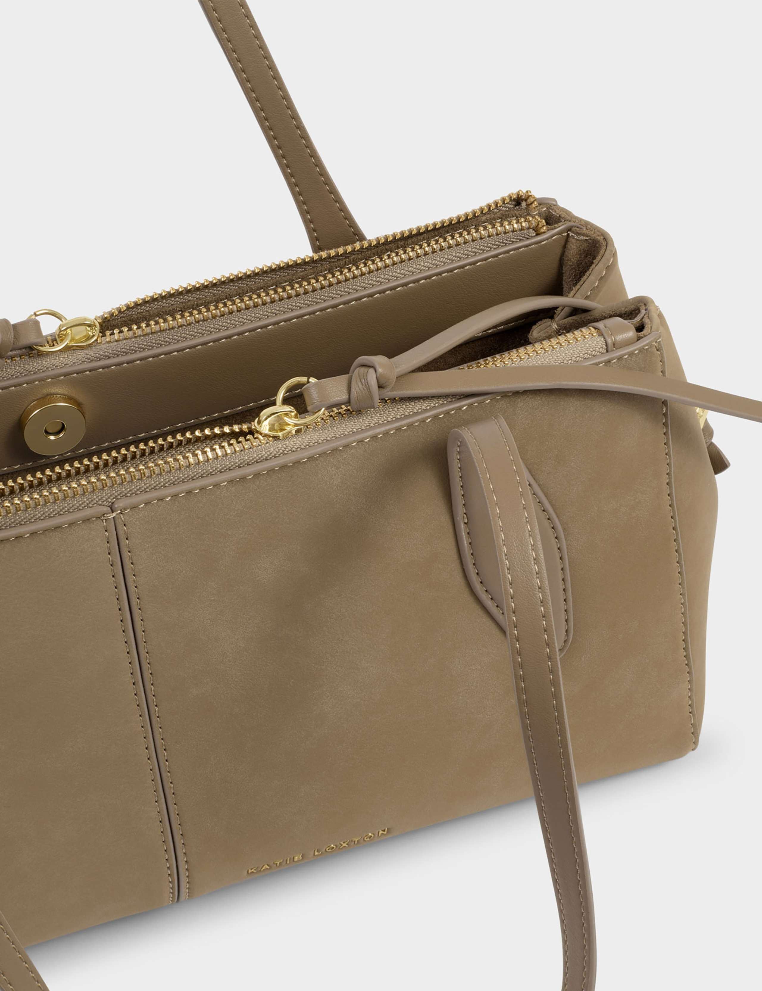 Faux Suede Structured Shoulder Bag 5 of 5