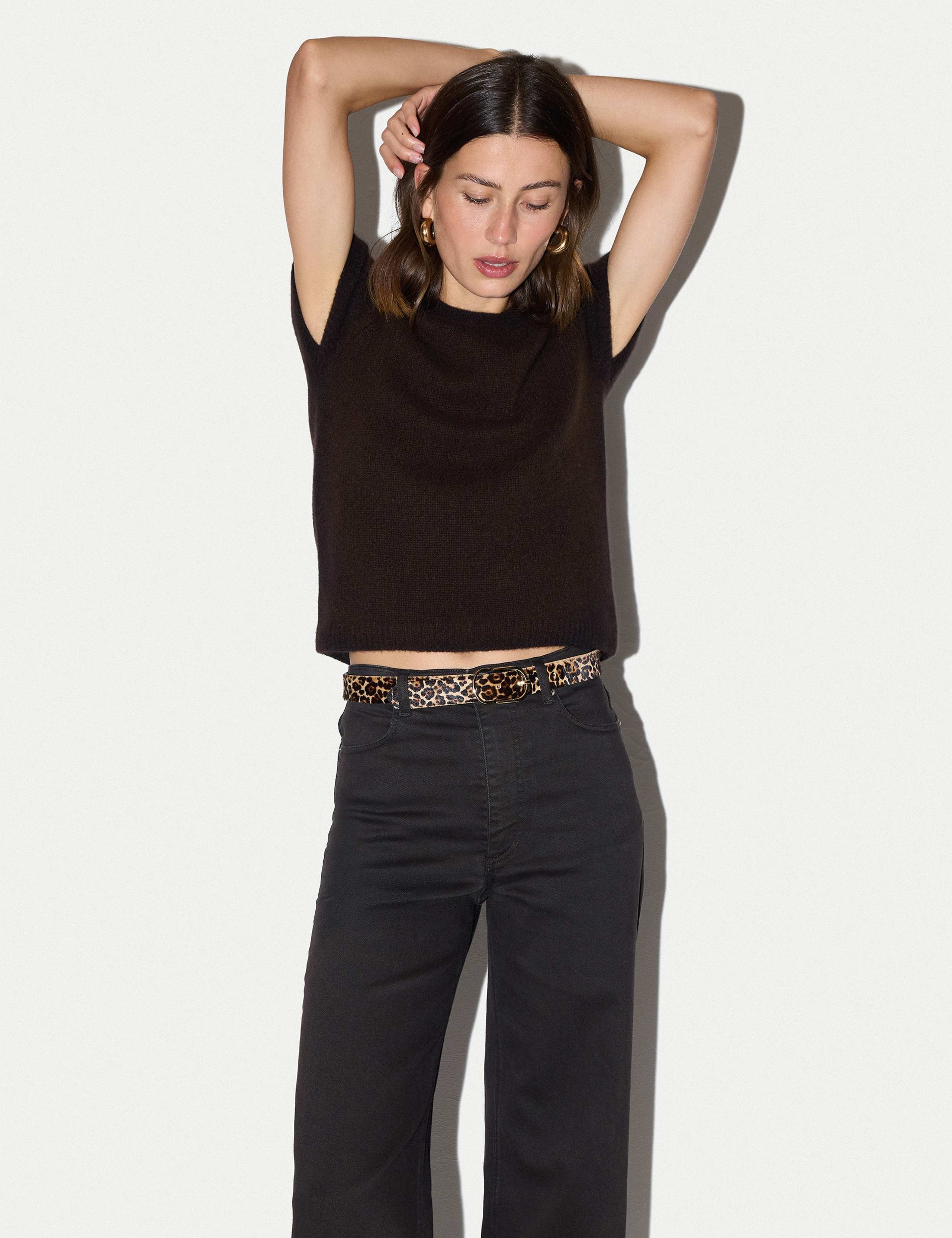 Pure Cashmere Round Neck Top 3 of 6