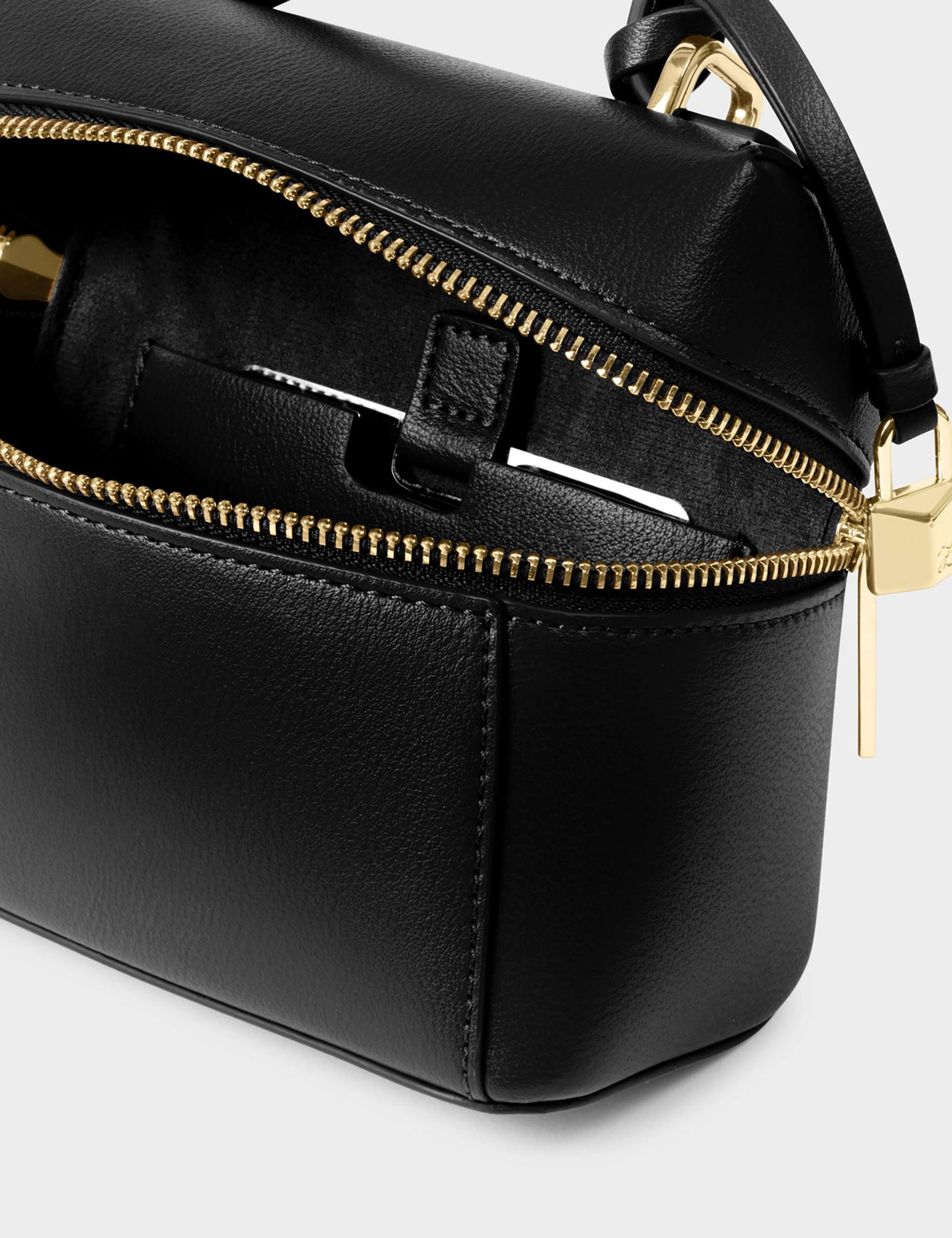Faux Leather Mini Vanity Cross Body Bag 5 of 6