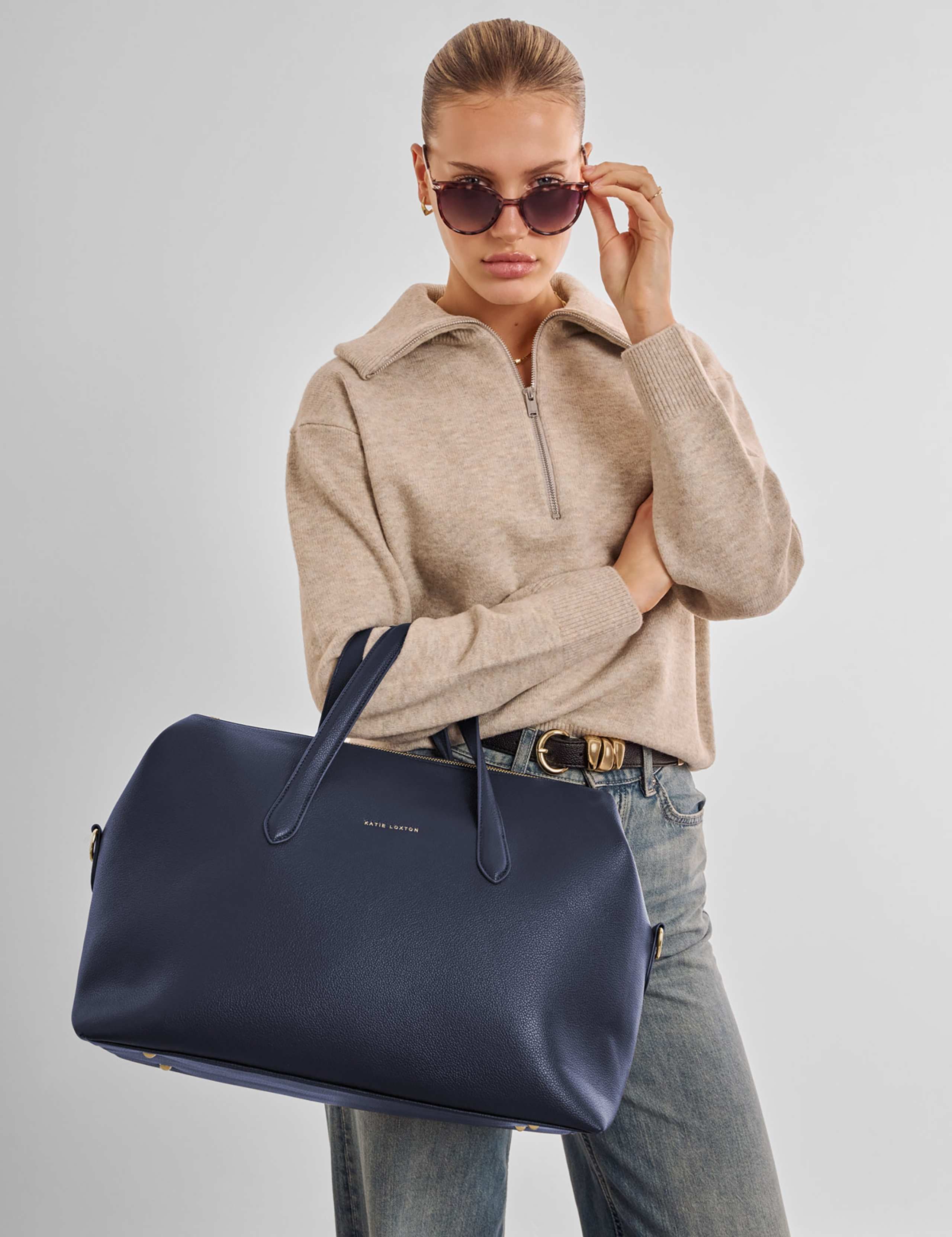 Faux Leather Weekend Cabin Bag 2 of 6