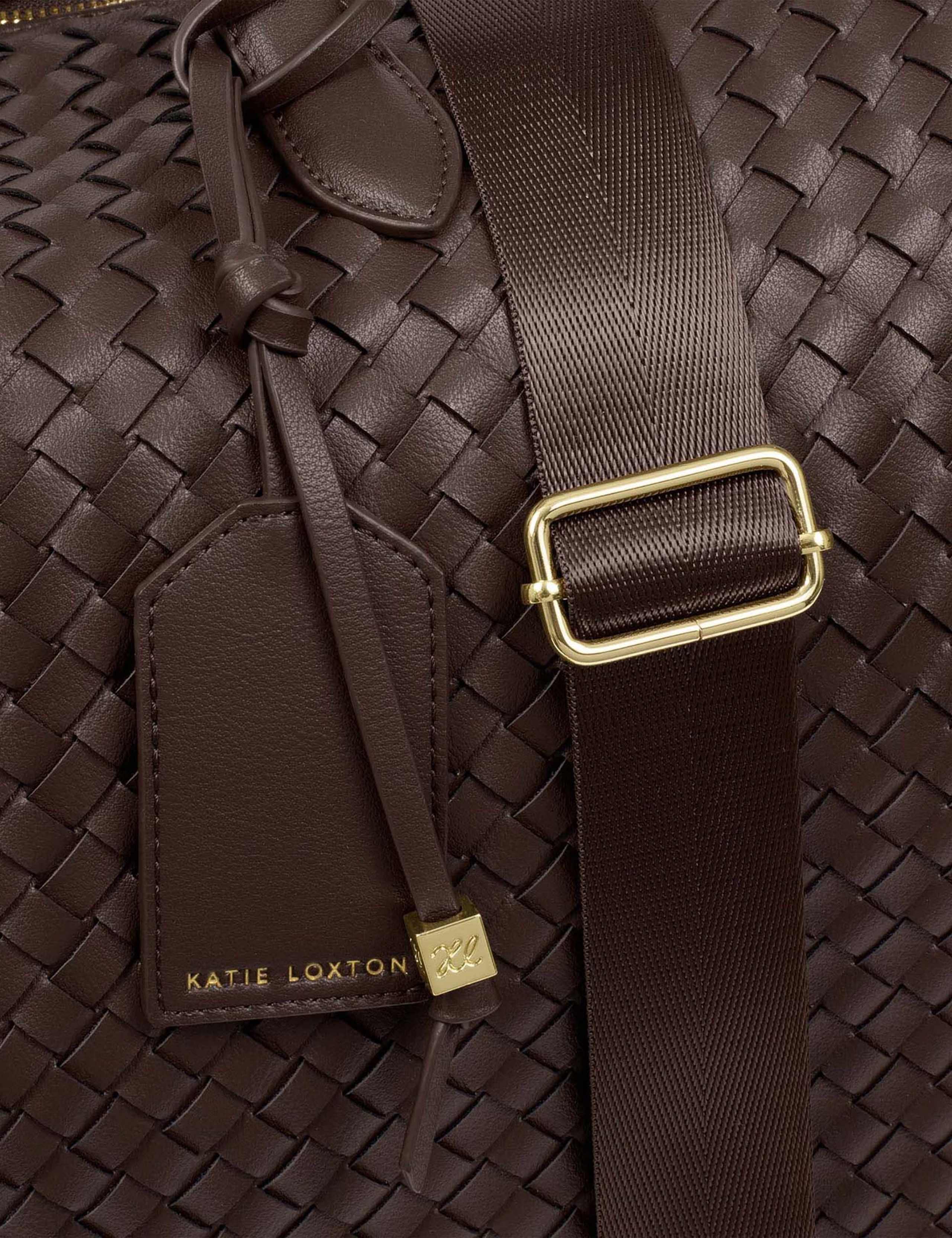 Faux Leather Woven Cabin Bag 6 of 7