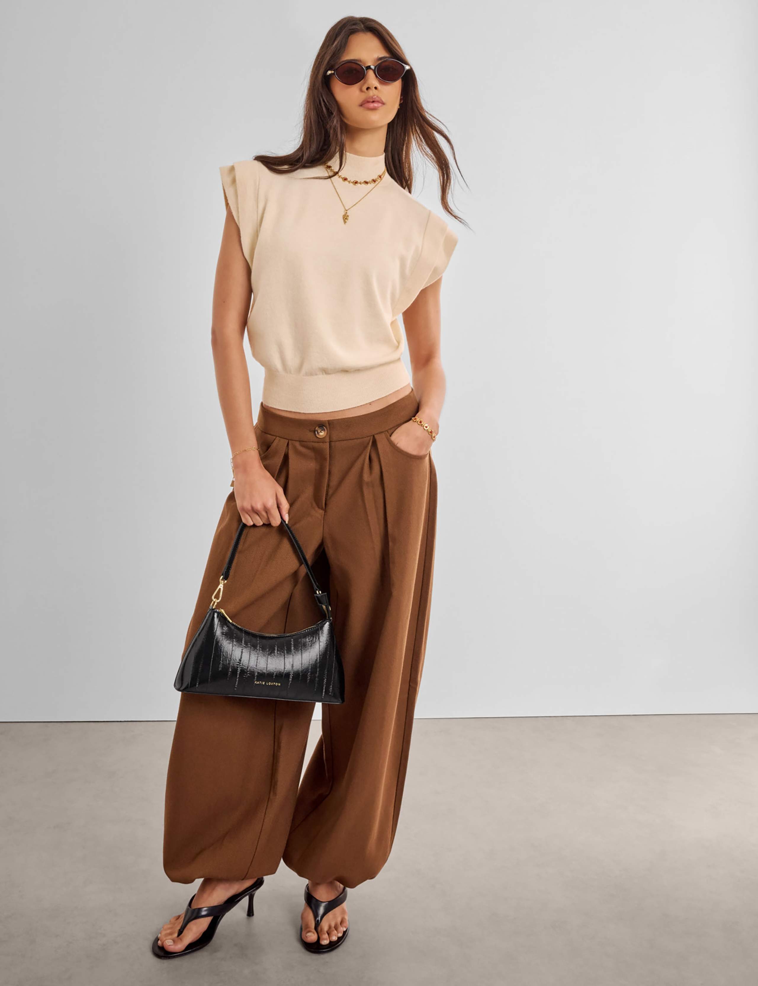 Faux Leather Shoulder Bag 2 of 5