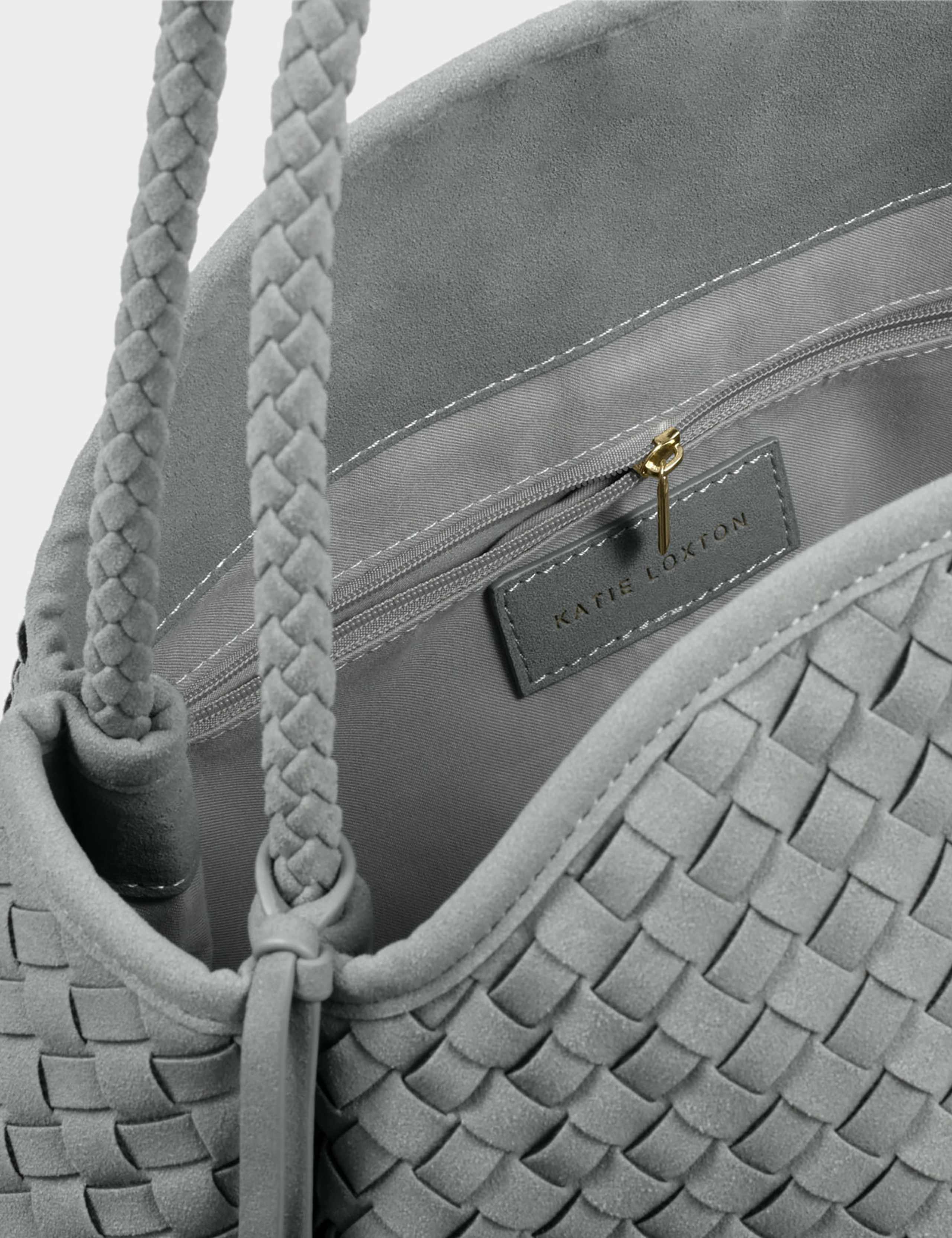 Faux Leather Woven Slouchy Shoulder Bag 5 of 6