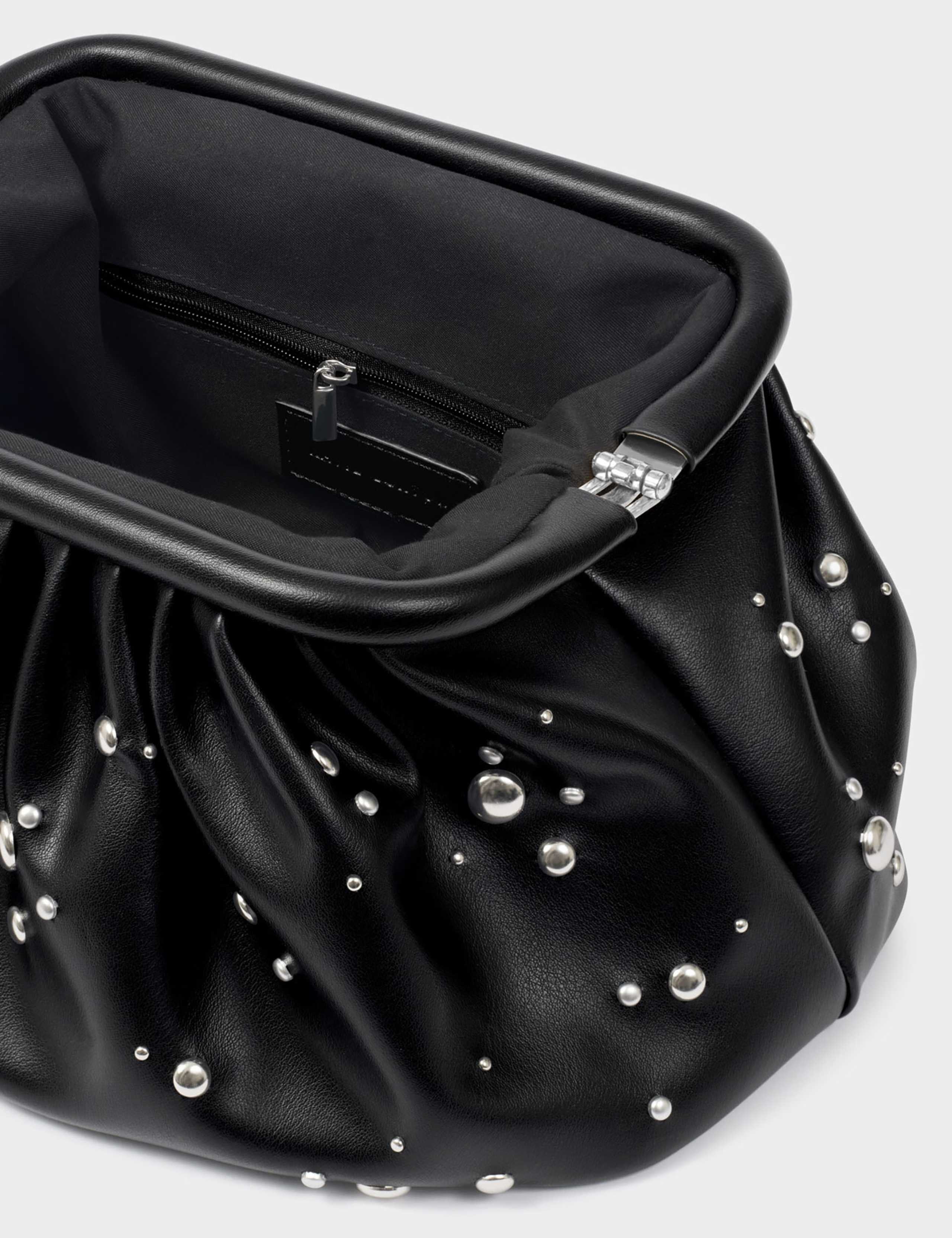 Faux Leather Studded Clutch Bag 4 of 4