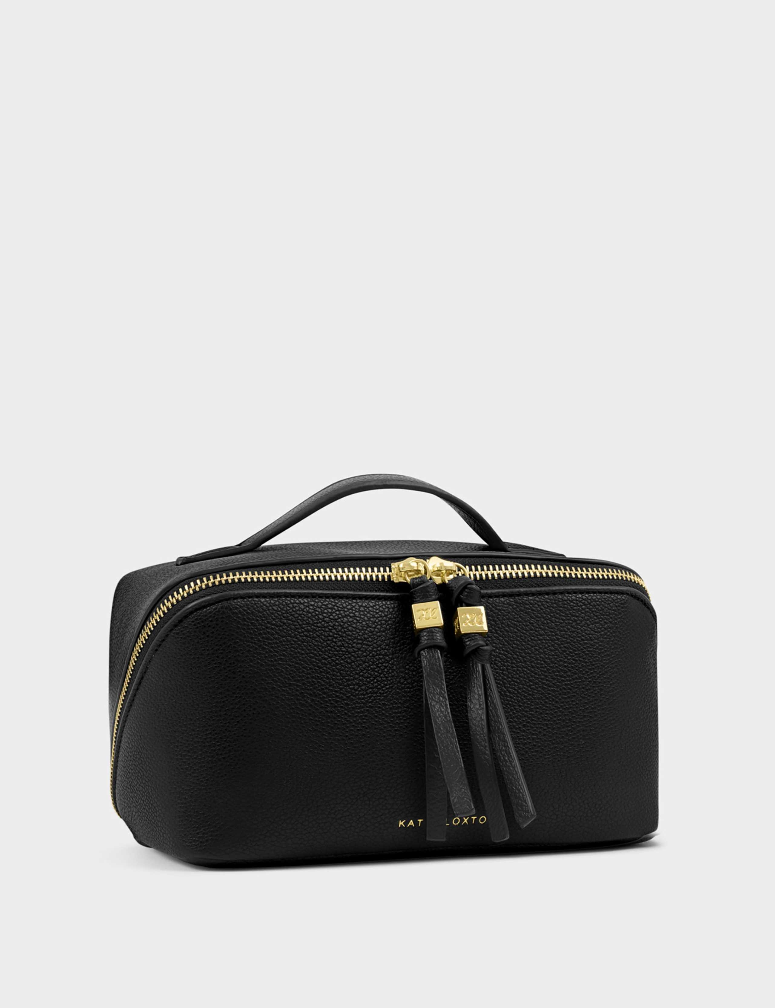 Faux Leather Fold-Out Makeup & Wash Bag 2 of 5