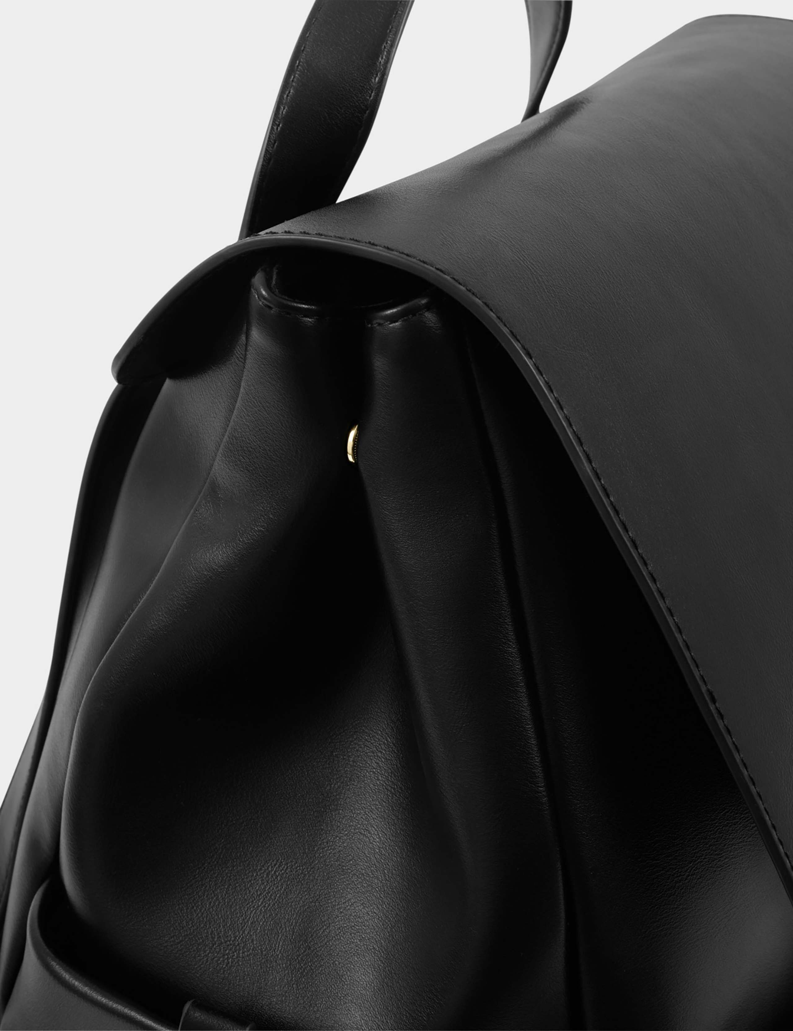 Faux Leather Twist Lock Work Backpack 5 of 6
