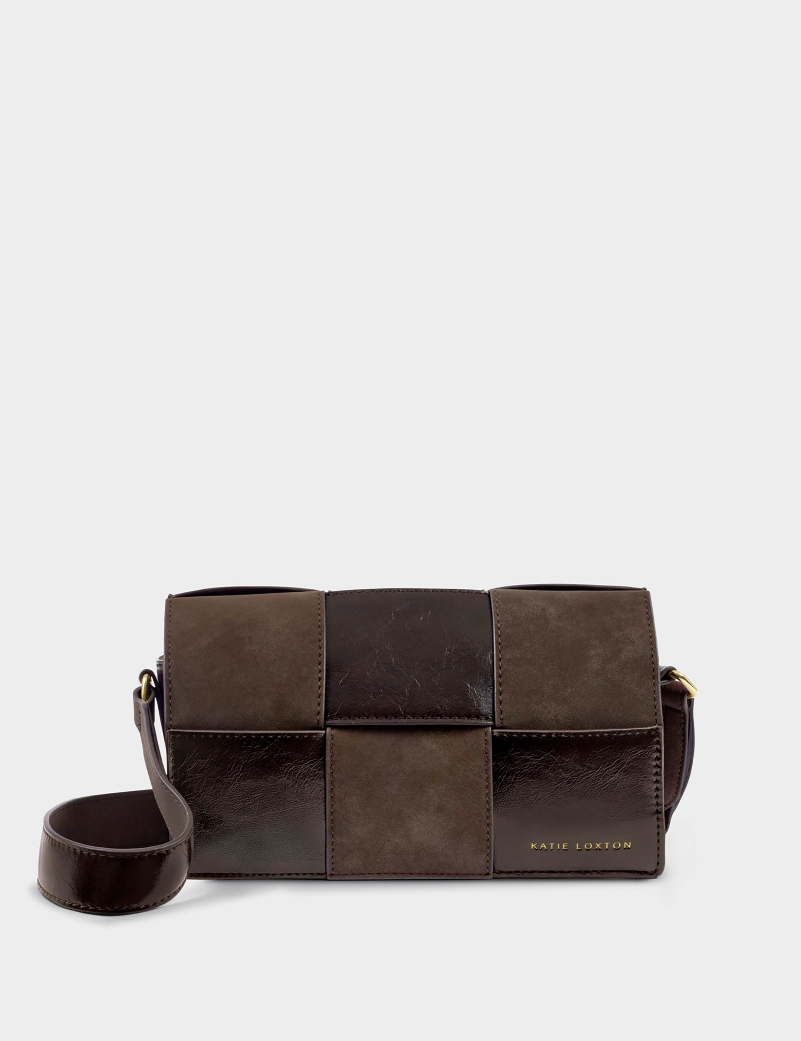 Faux Leather Woven Cross Body Bag 2 of 4