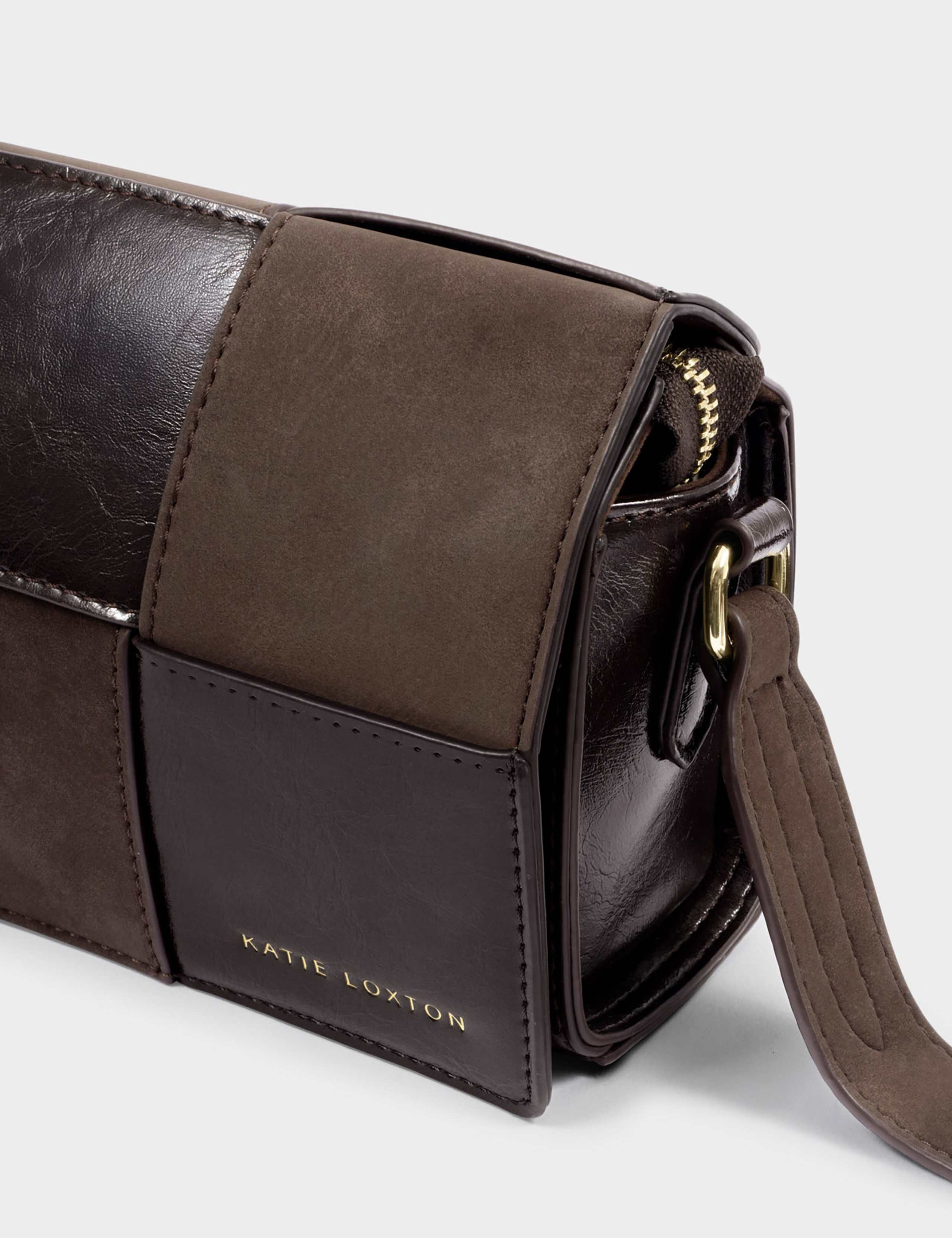 Faux Leather Woven Cross Body Bag 3 of 4