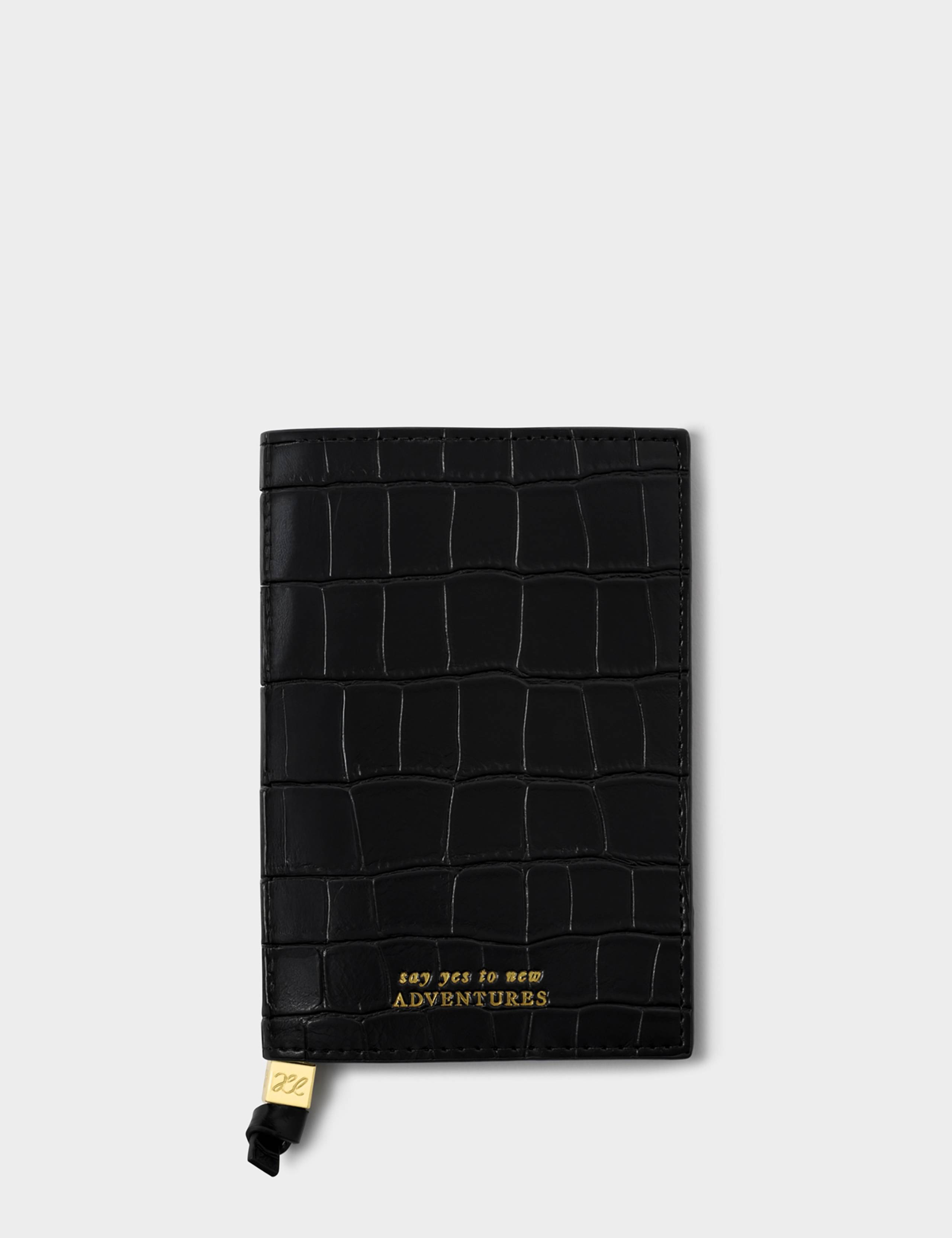 Faux Leather Croc Effect Passport Cover 2 of 4