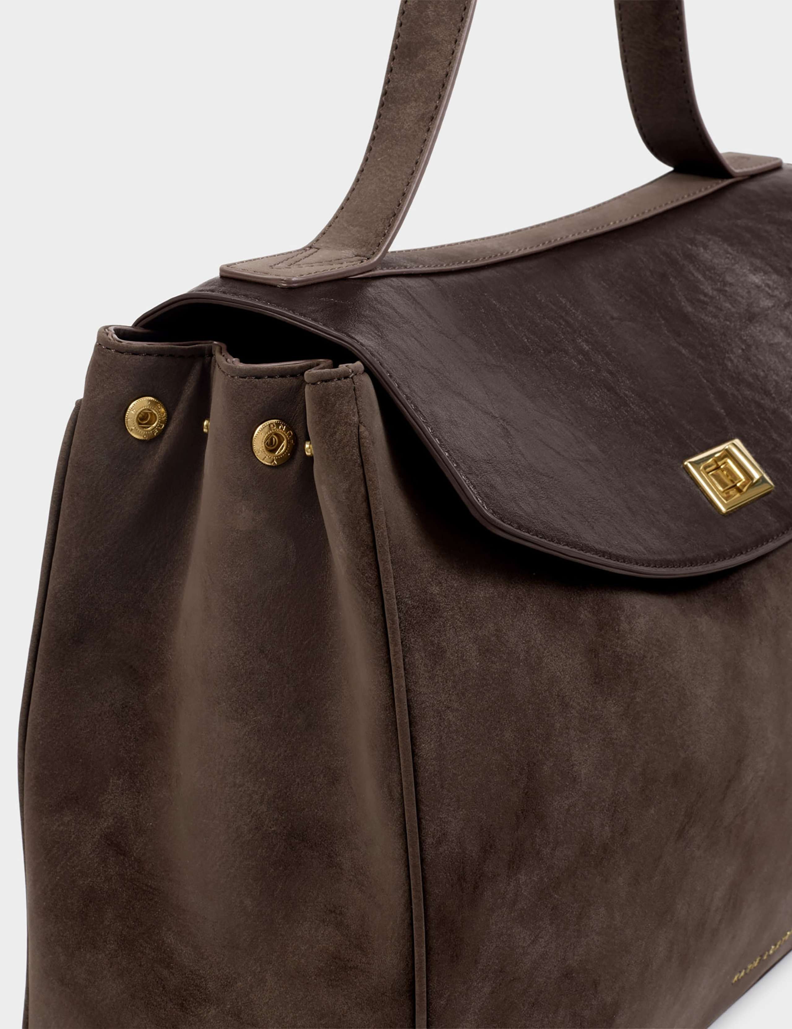 Faux Suede Shoulder Bag 5 of 7