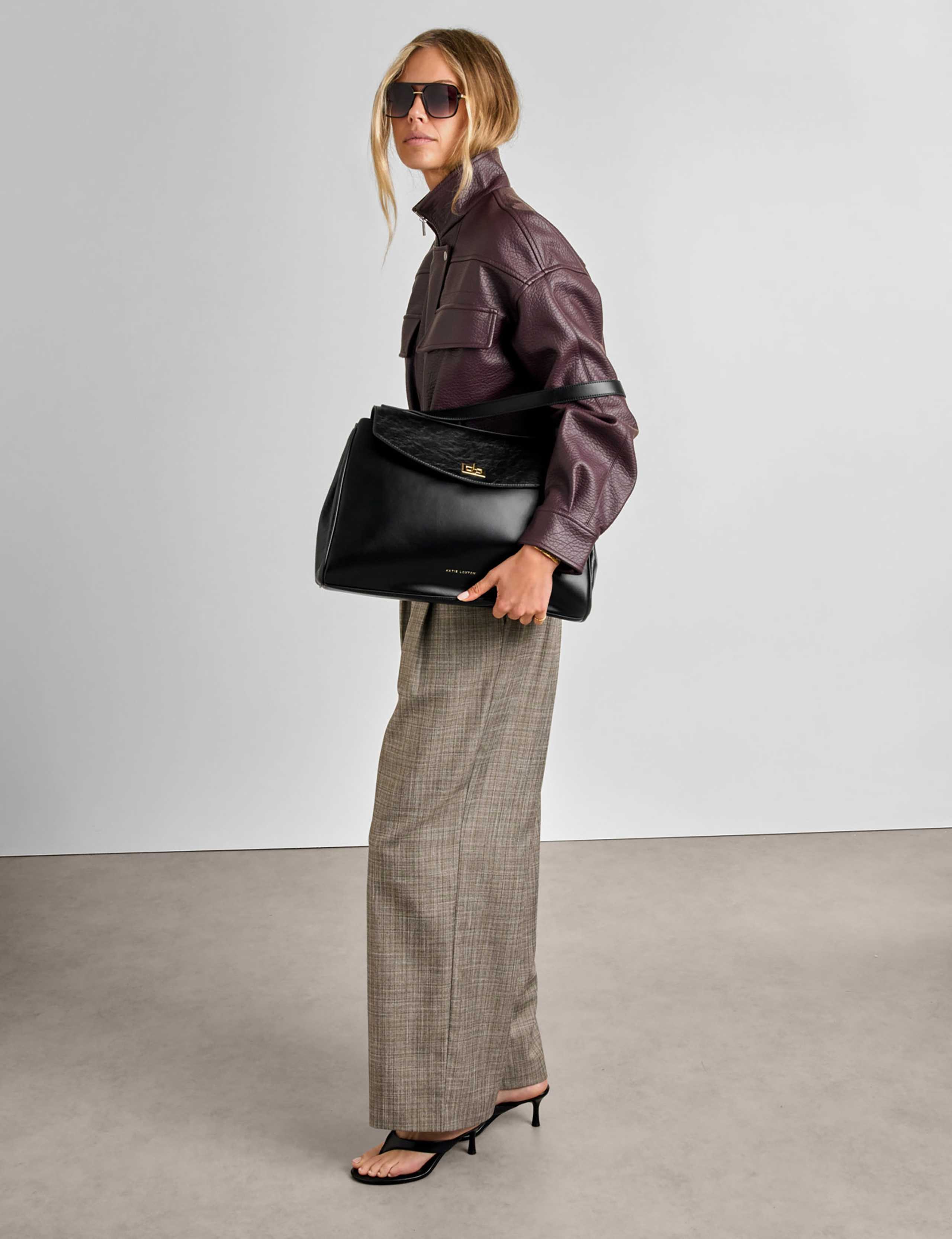Faux Leather Shoulder Bag 2 of 7