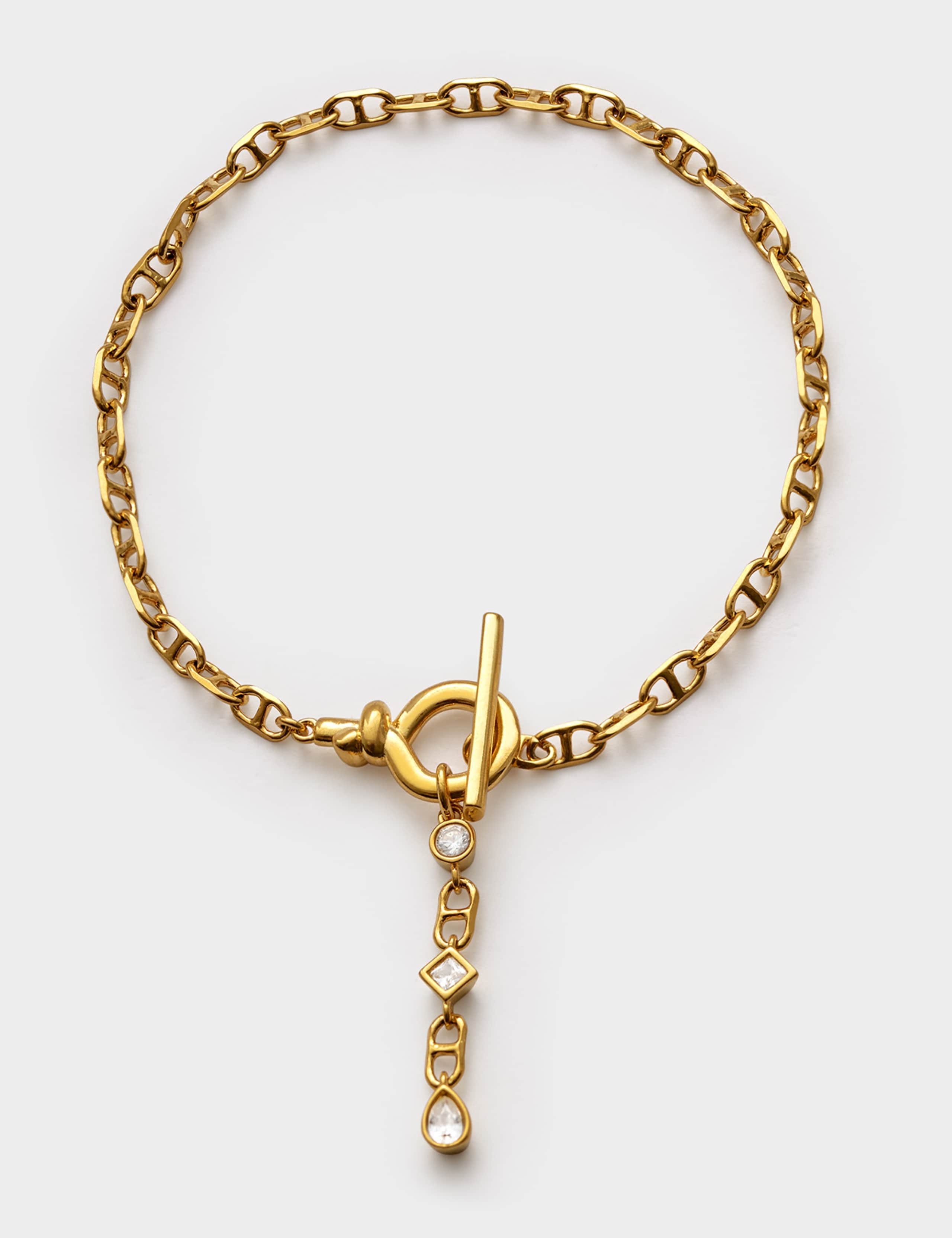 Gold-Plated Waterproof Cubic Zirconia Bracelet 2 of 5