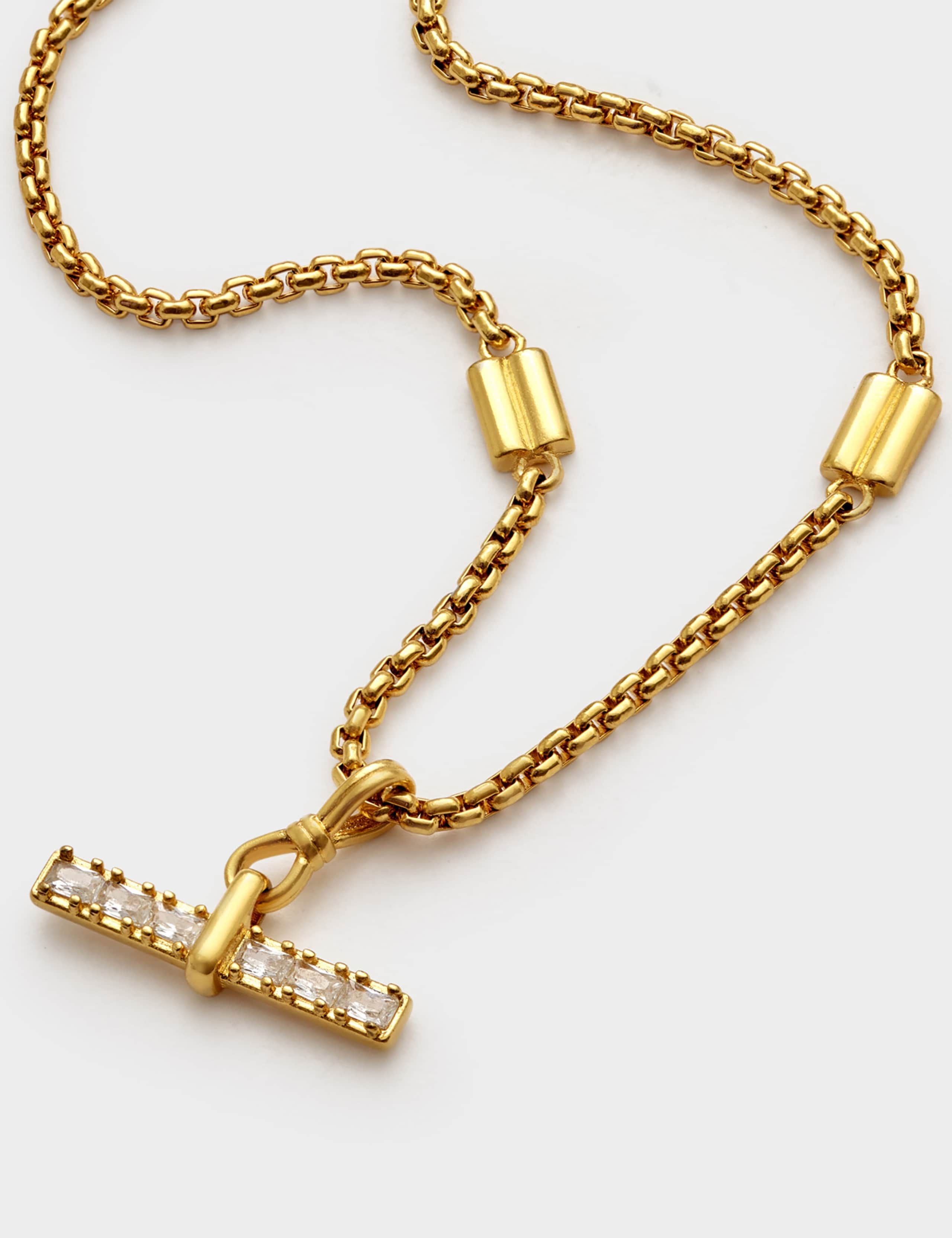 Gold-Plated Waterproof T-Bar Bracelet 3 of 4