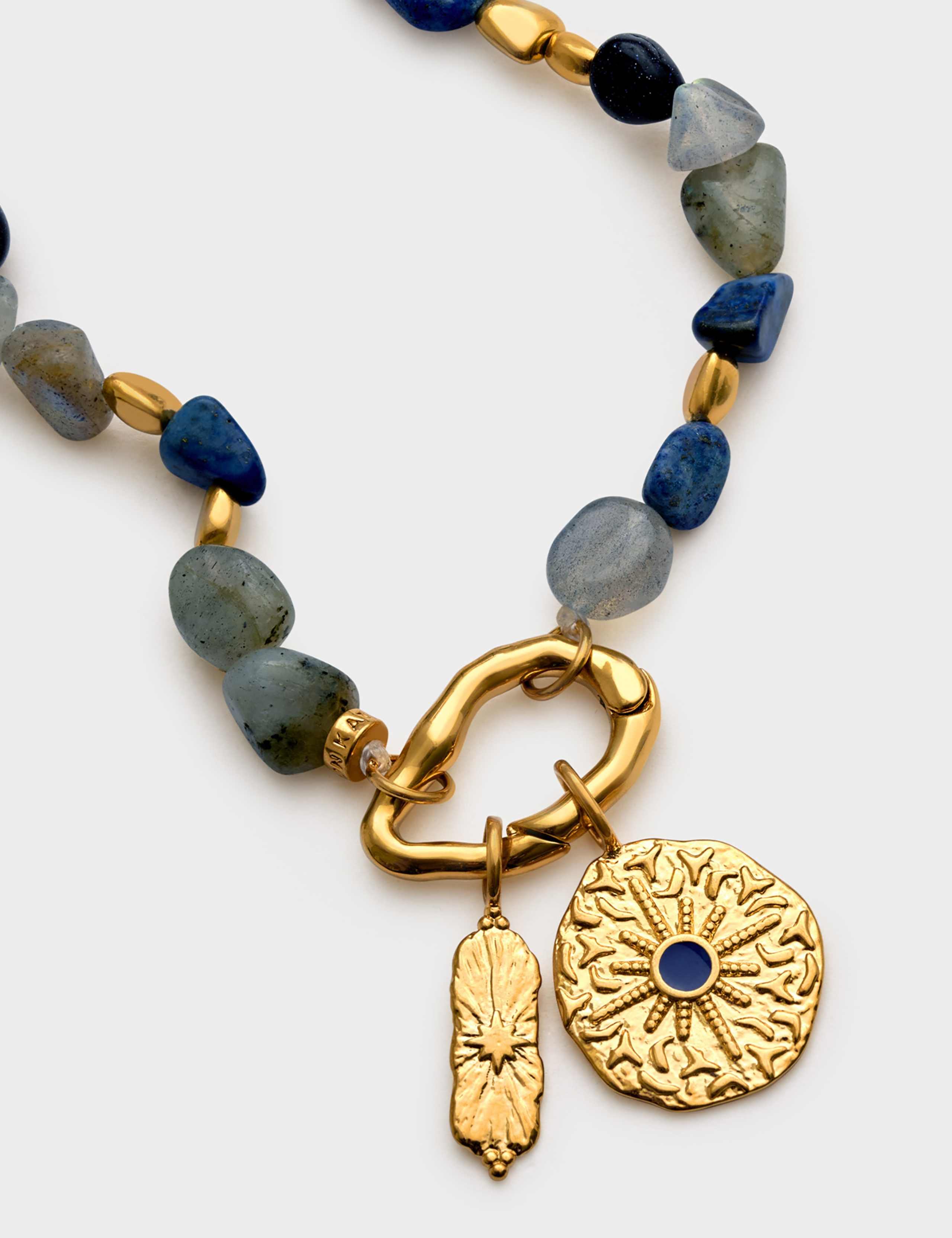 18K Gold Plated Semi Precious Stone Bracelet 3 of 4