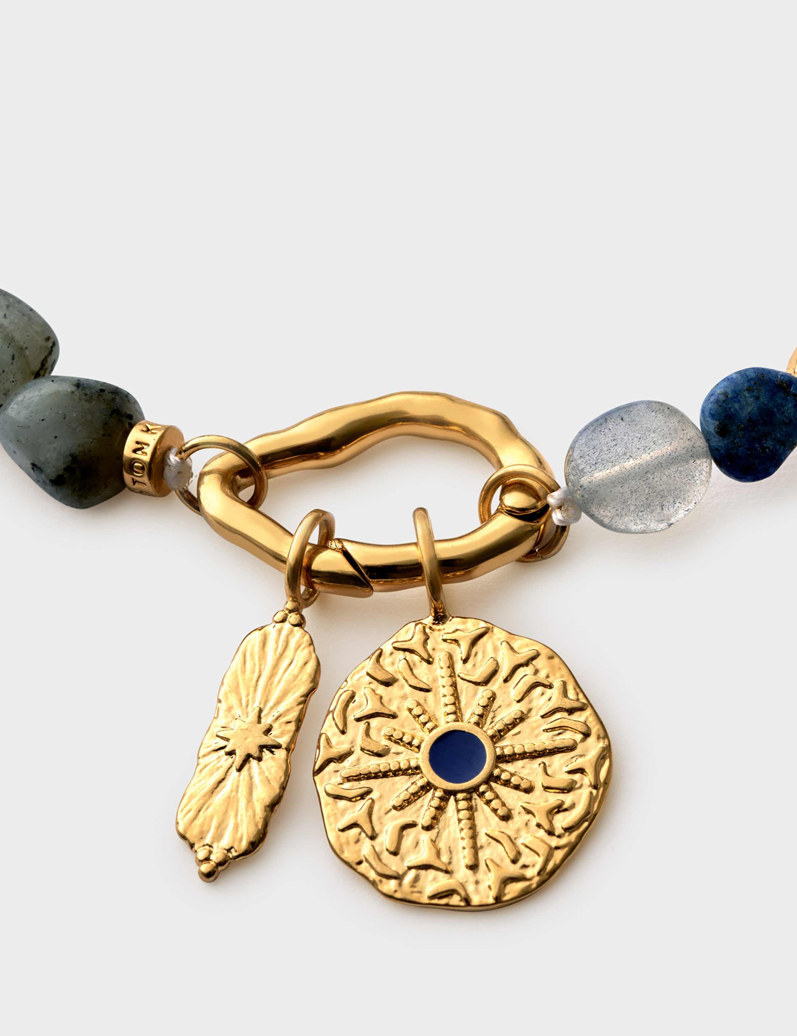 18K Gold Plated Semi Precious Stone Bracelet 4 of 4