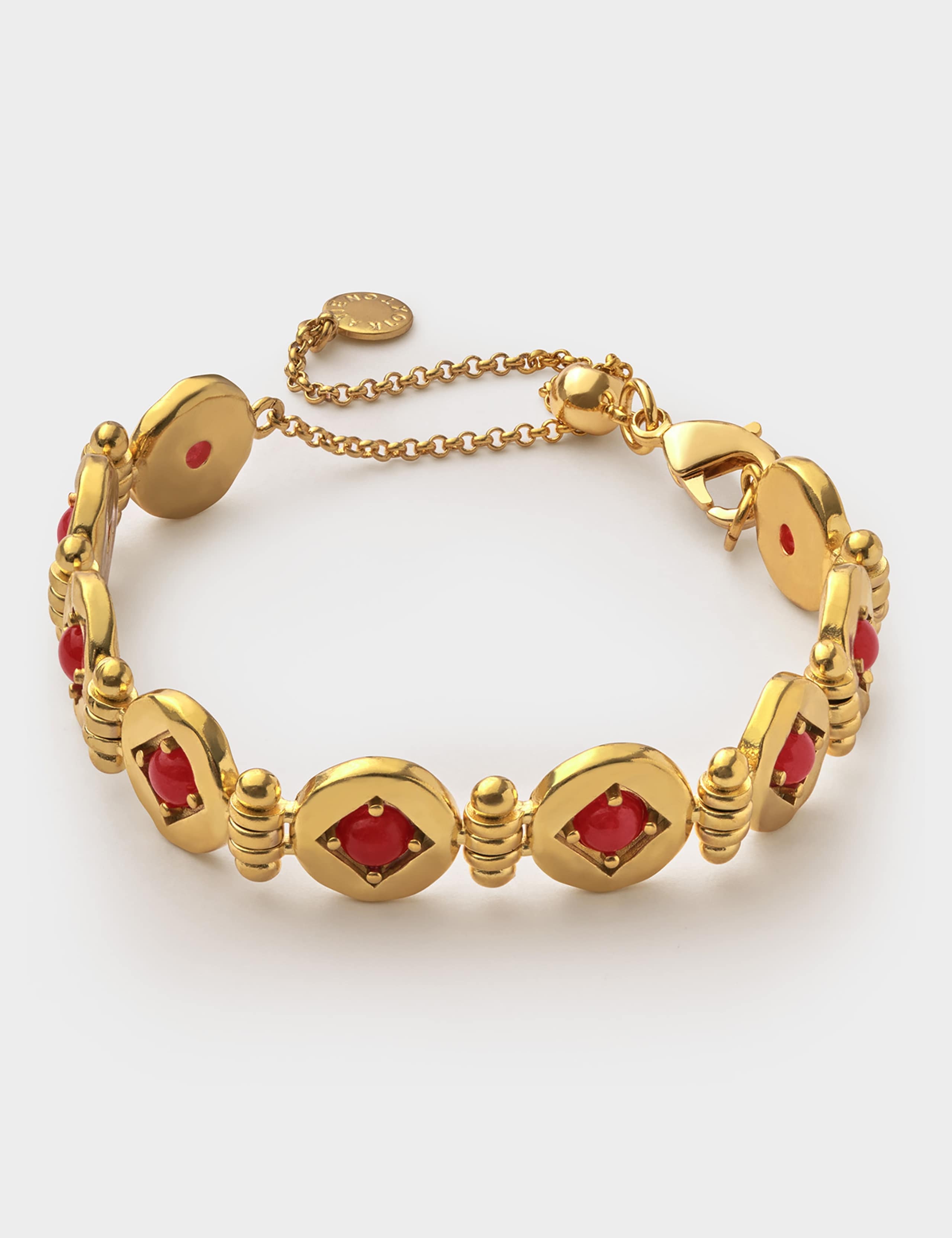 18k Gold Plated Link Bracelet 2 of 4