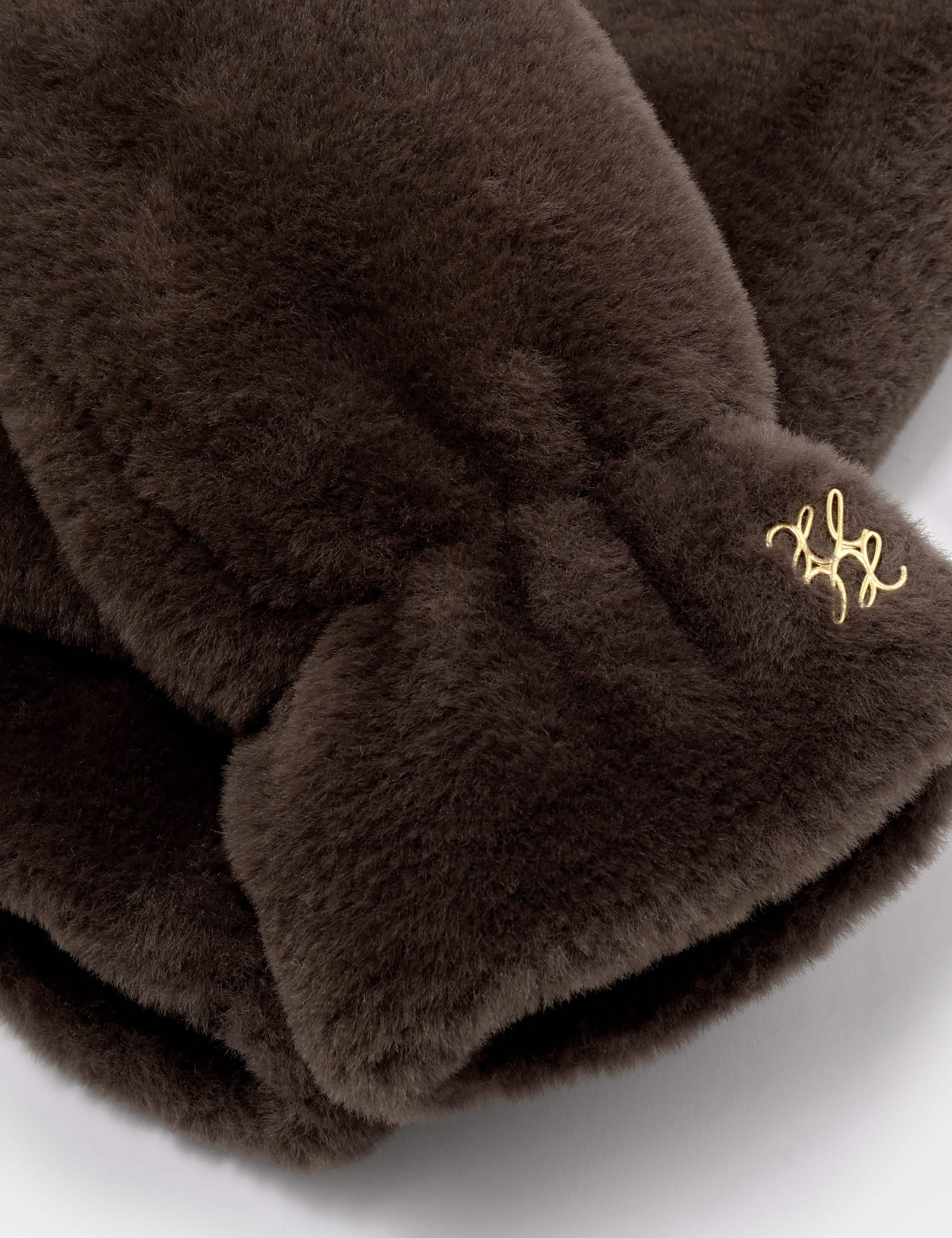 Faux Fur Mittens 4 of 4