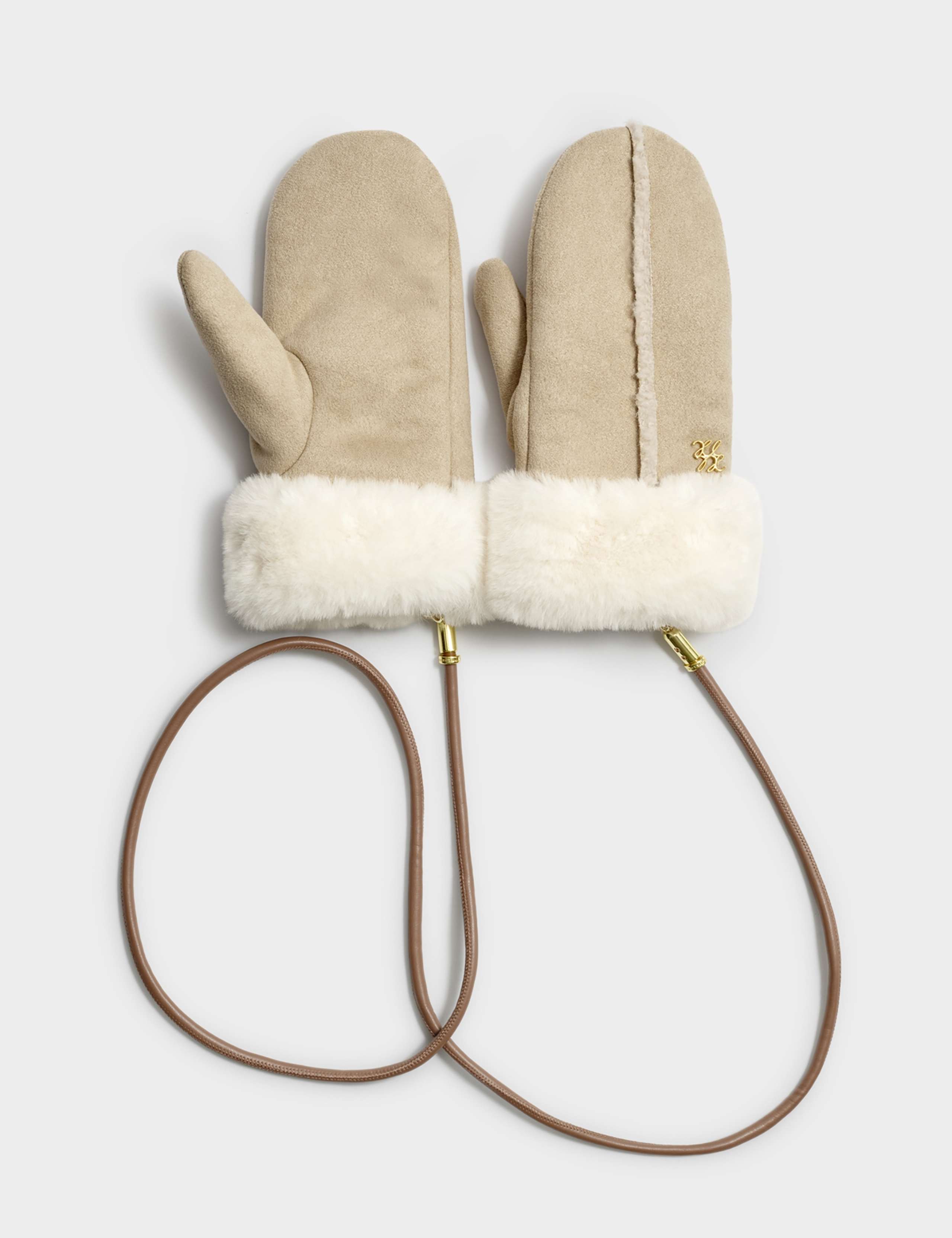 Faux Suede Mittens 3 of 5
